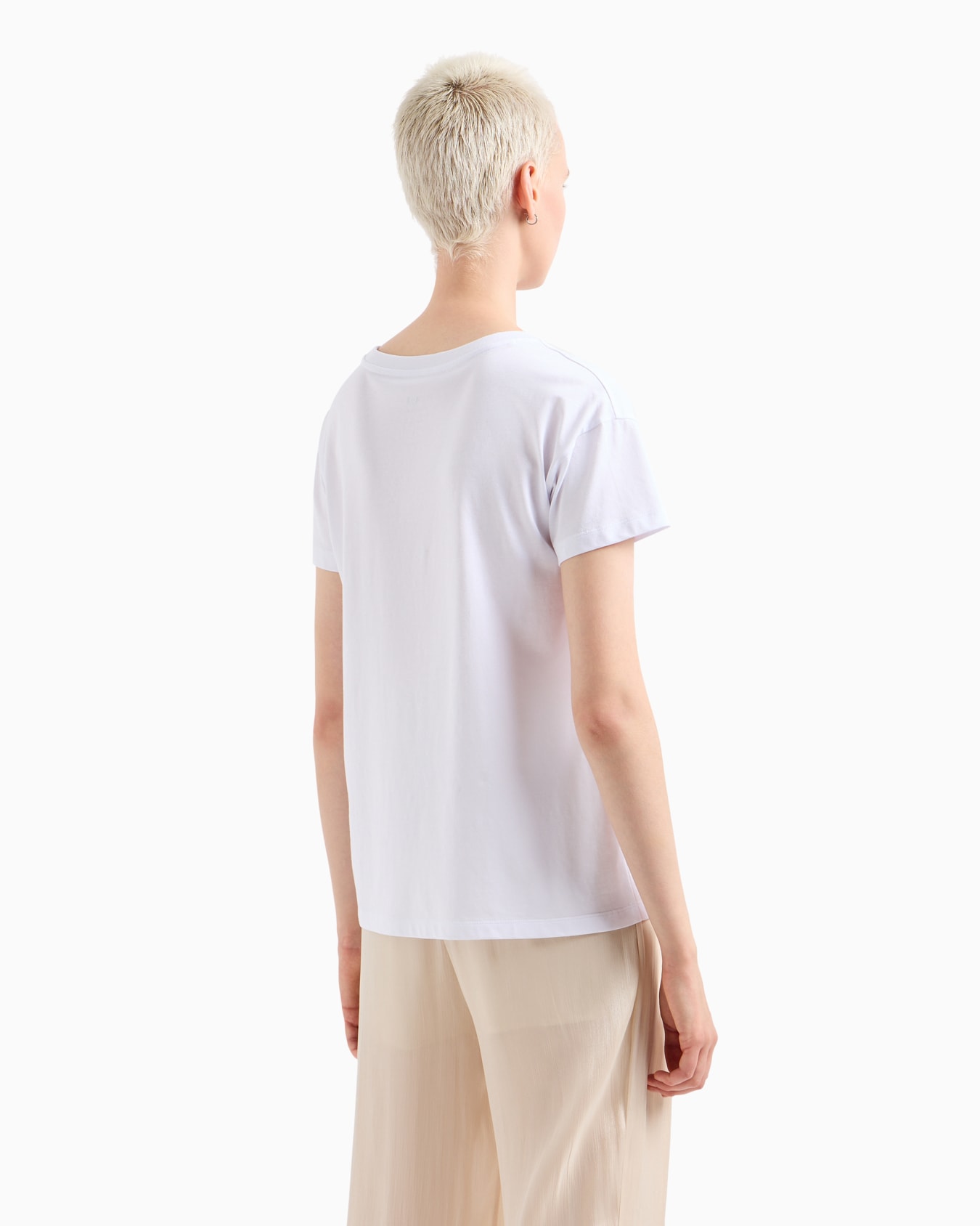 Relaxed fit T-shirt with round neck and logo Diapositiva 2
