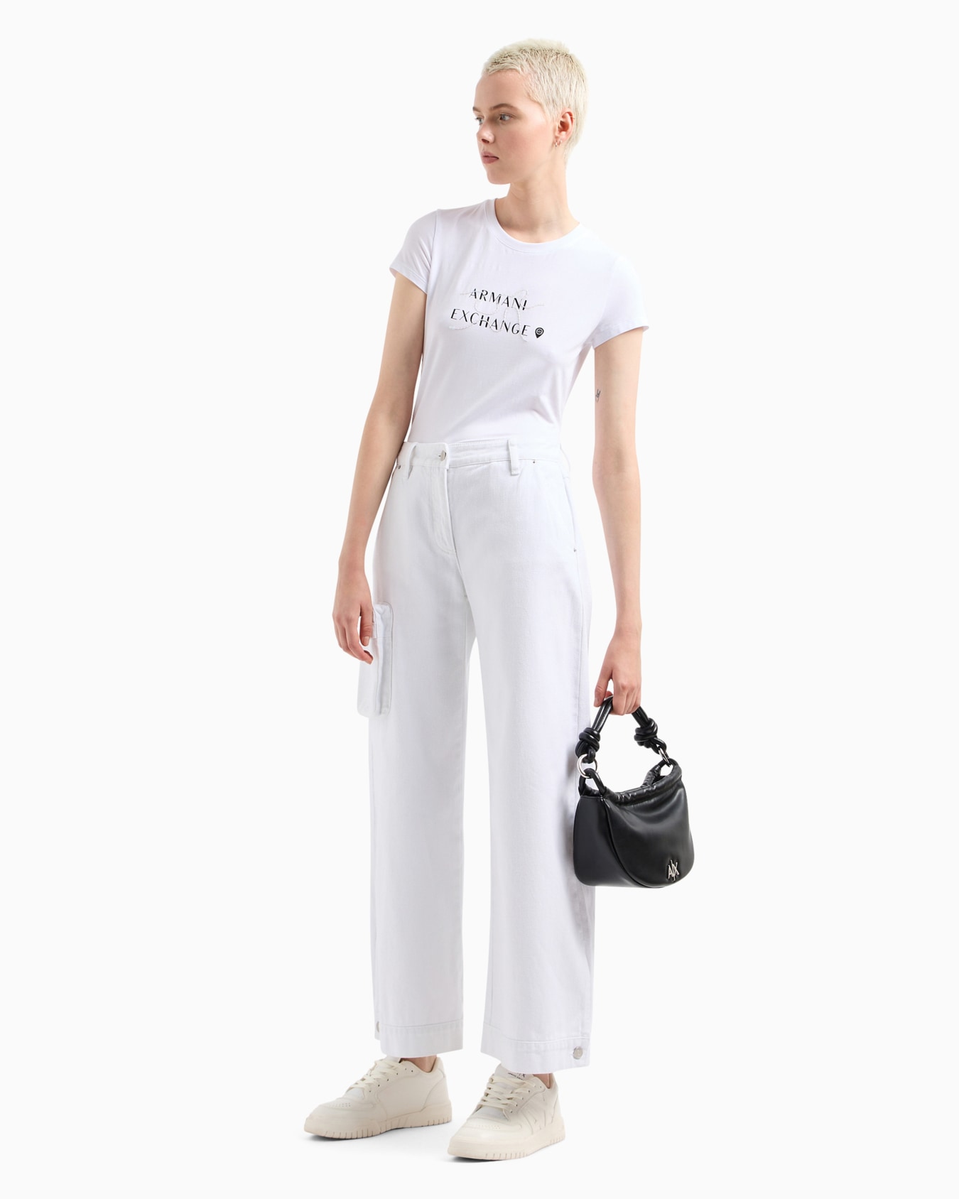 Slim fit T-shirt in stretch cotton jersey Diapositiva 3