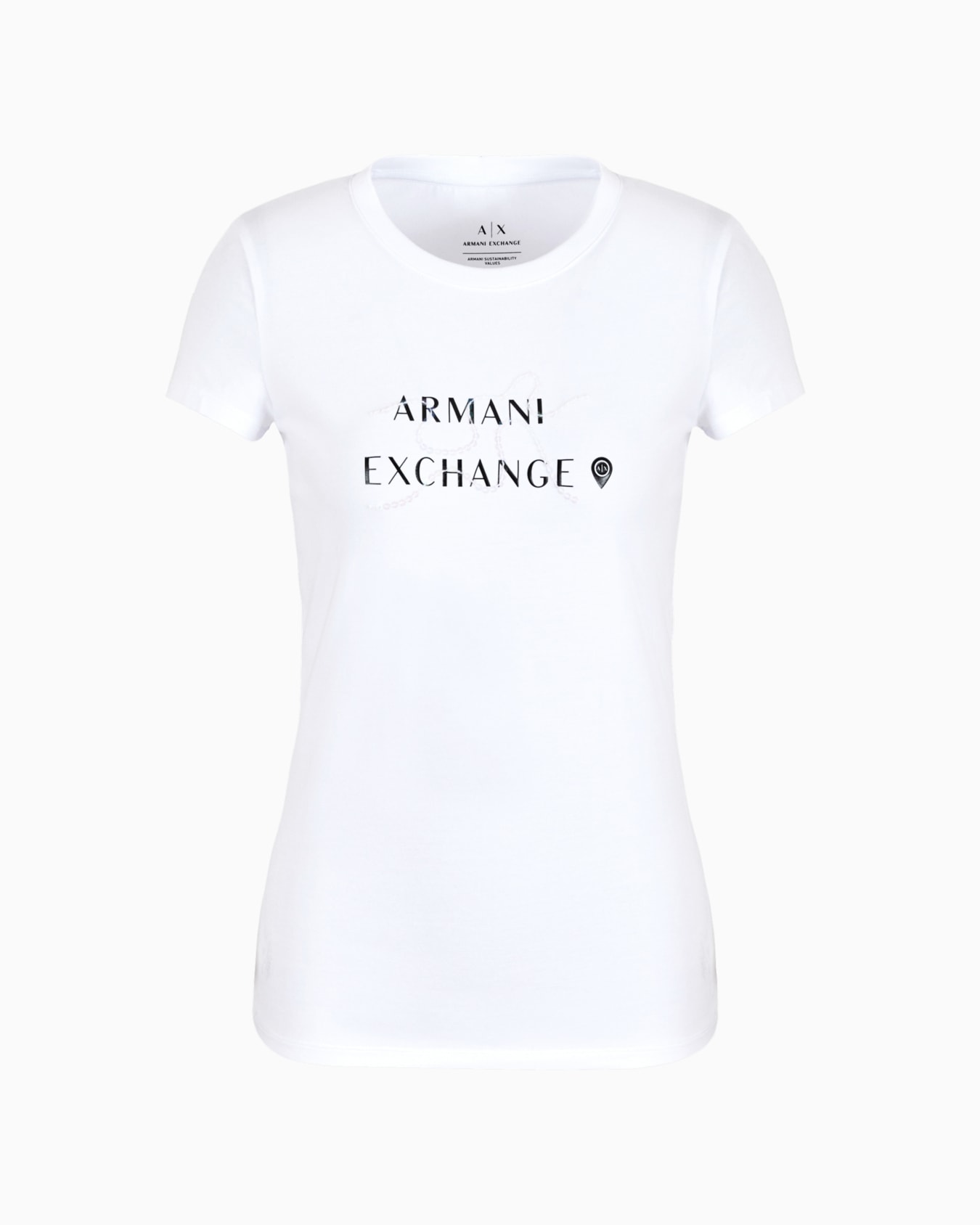 Slim fit T-shirt in stretch cotton jersey Diapositiva 0