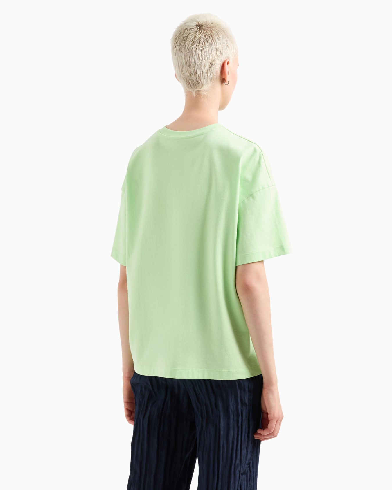 Relaxed fit T-shirt with round neck and logo Diapositiva 2