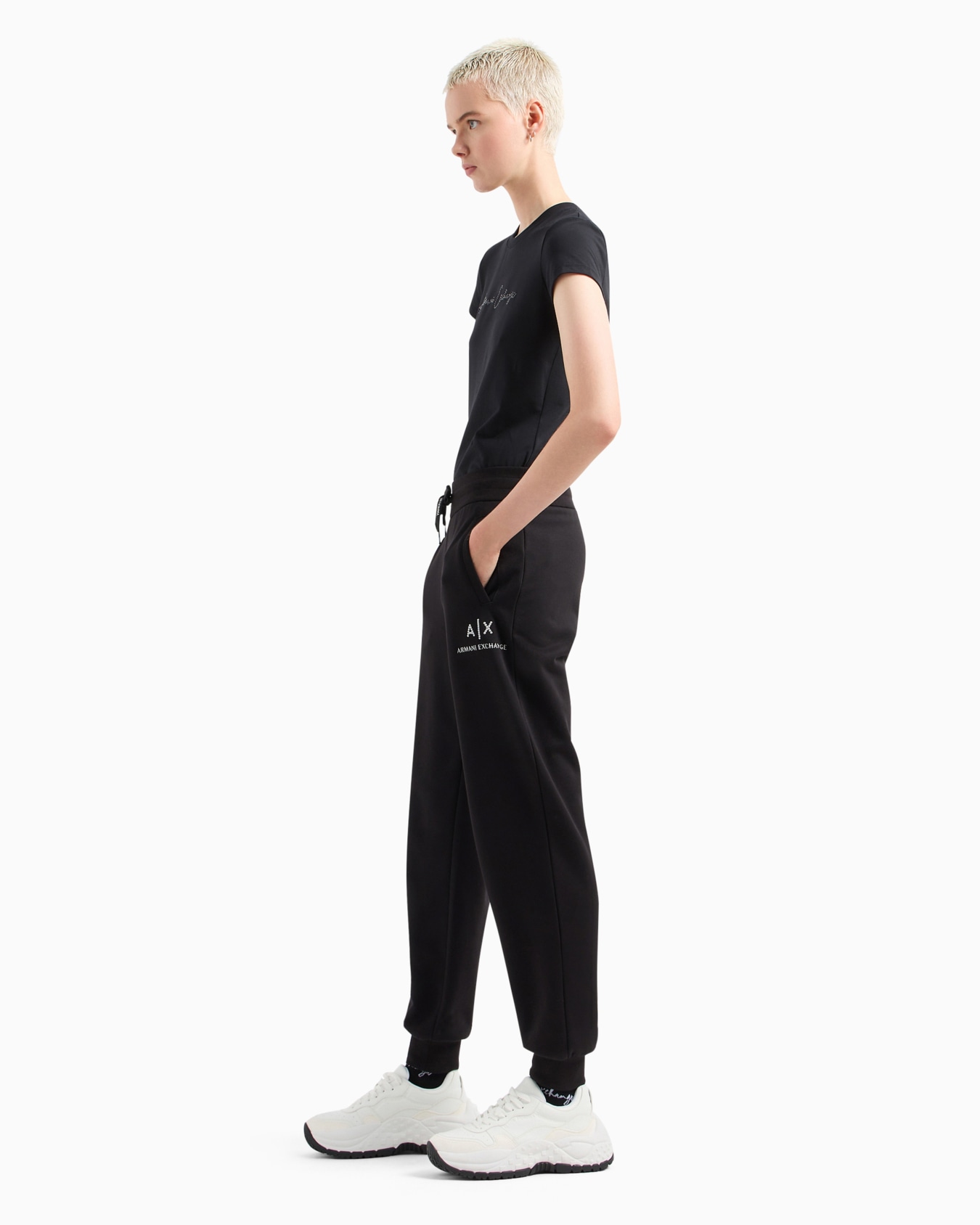 Slim fit T-shirt in stretch cotton jersey Diapositiva 3