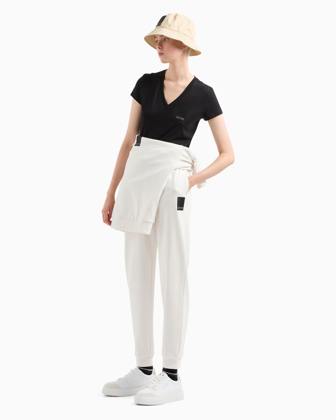 Slim fit T-shirt in stretch cotton jersey Diapositiva 3
