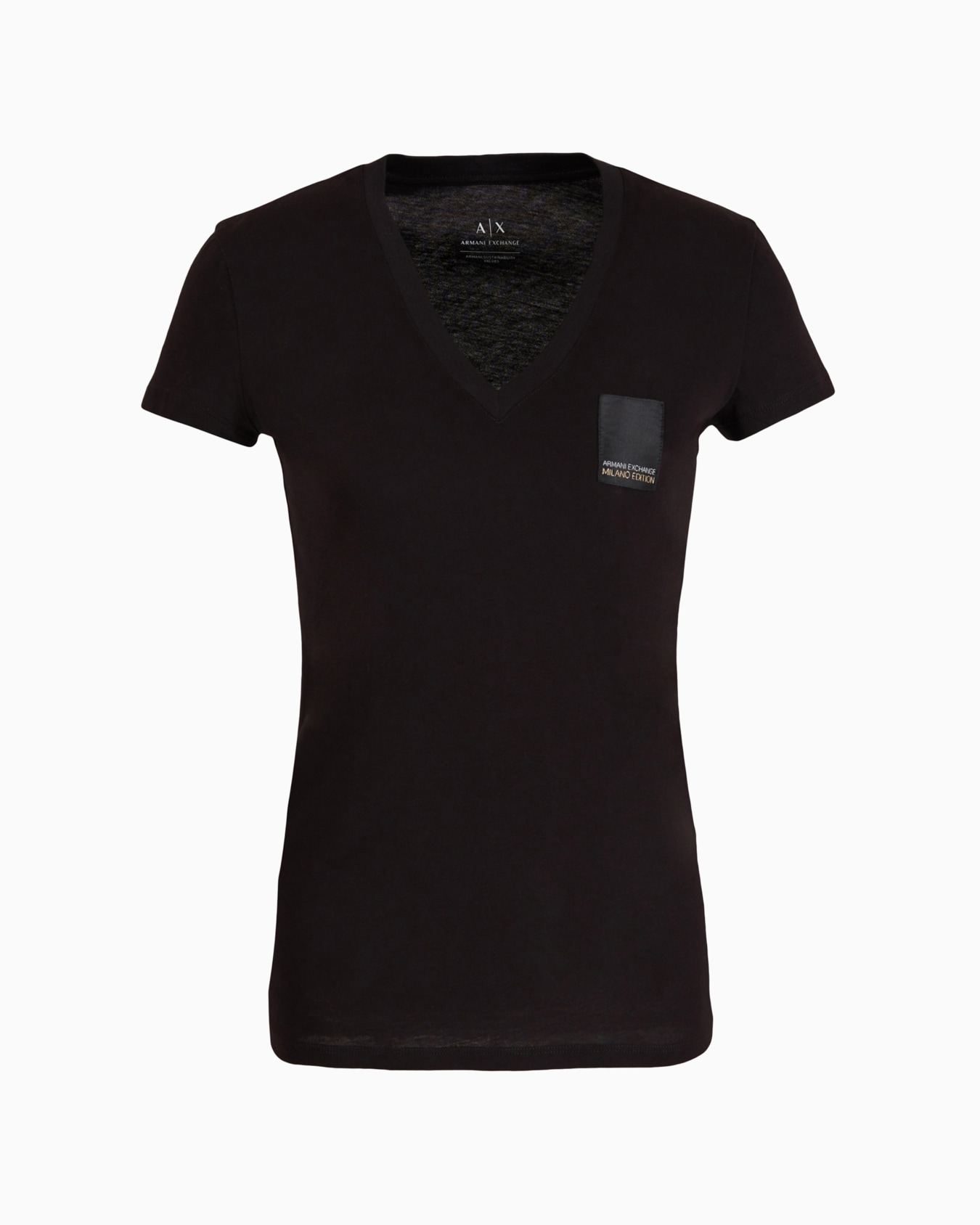 Slim fit T-shirt in stretch cotton jersey Diapositiva 0