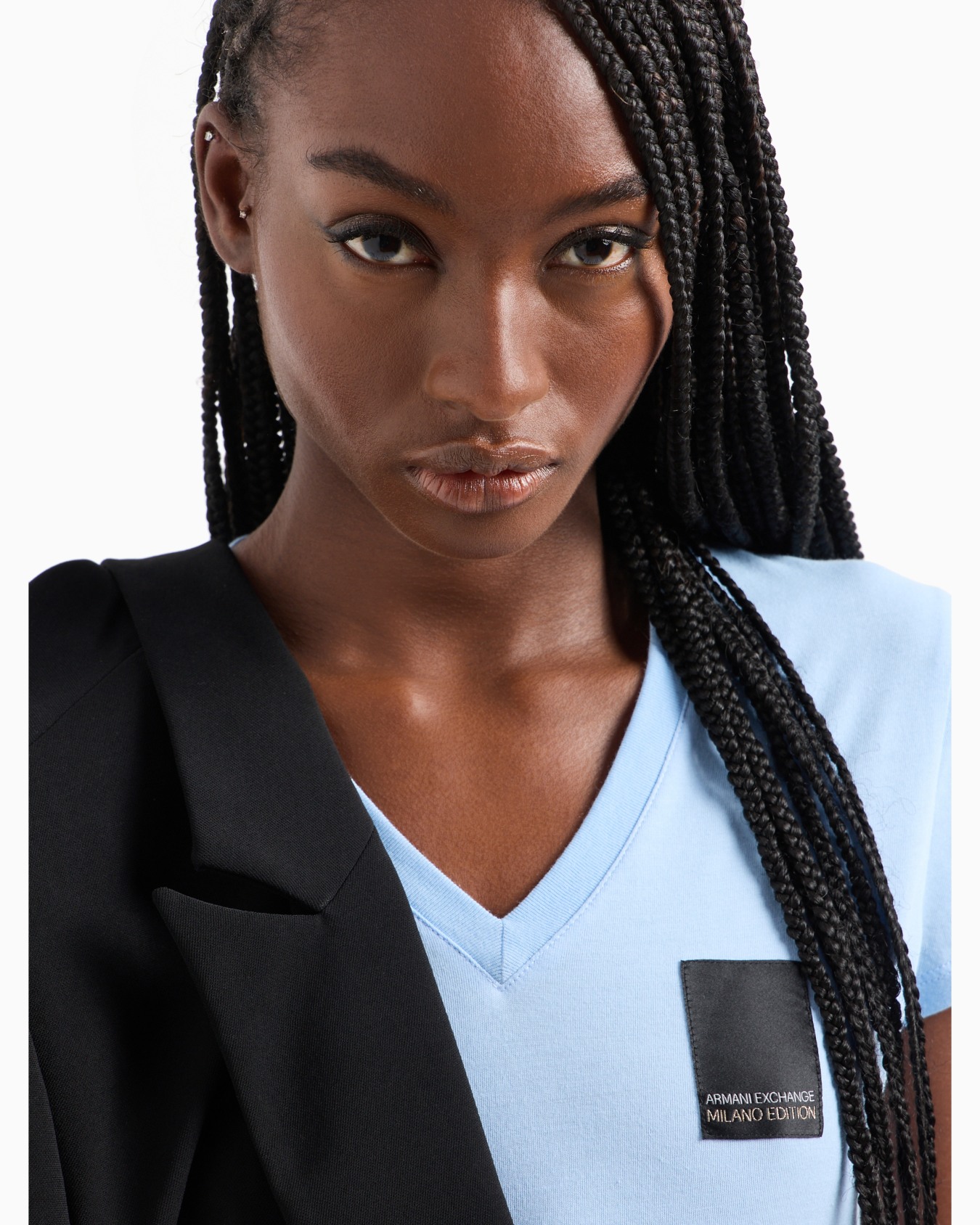 Slim fit T-shirt in stretch cotton jersey Diapositiva 4