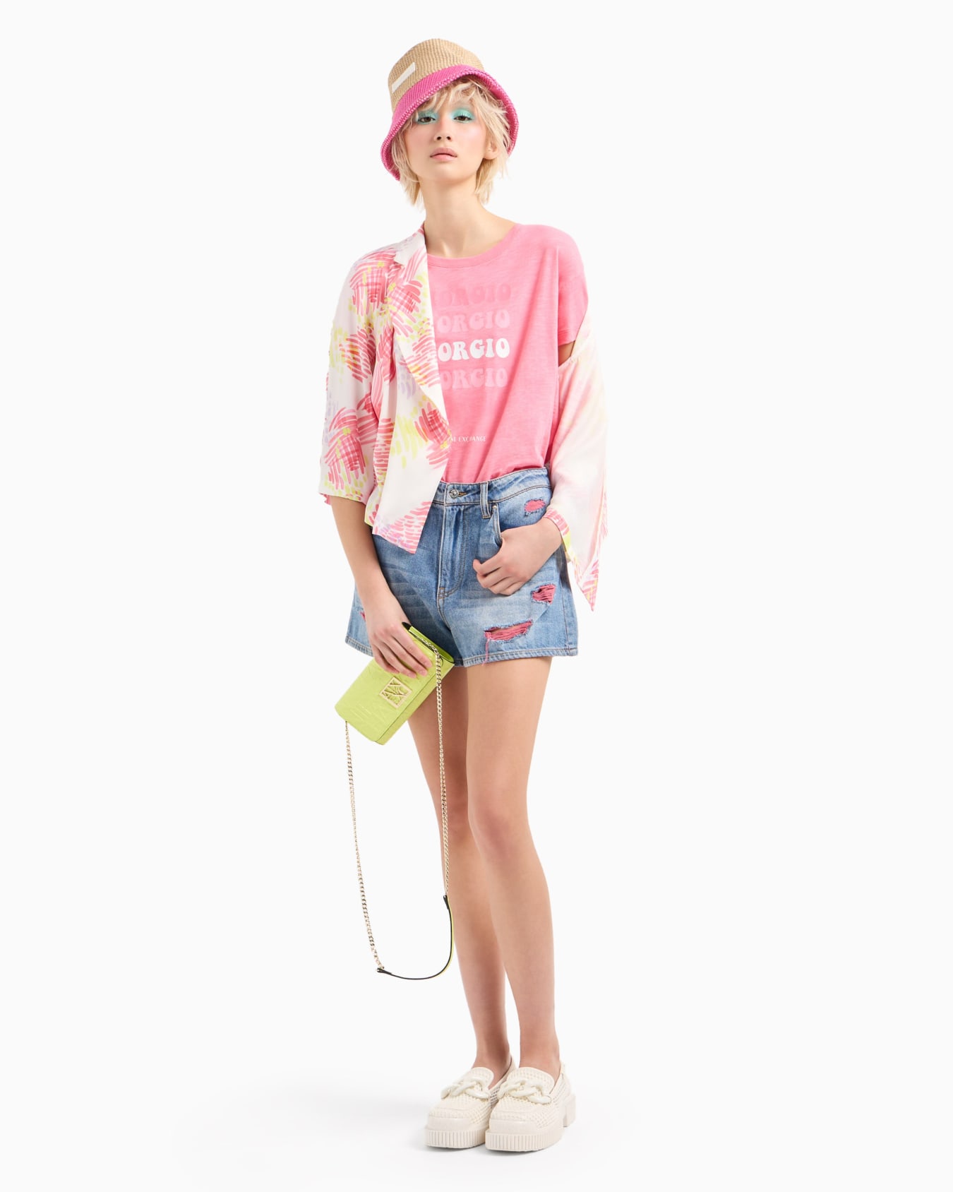 Relaxed fit T-shirt with round neck and logo Diapositiva 3