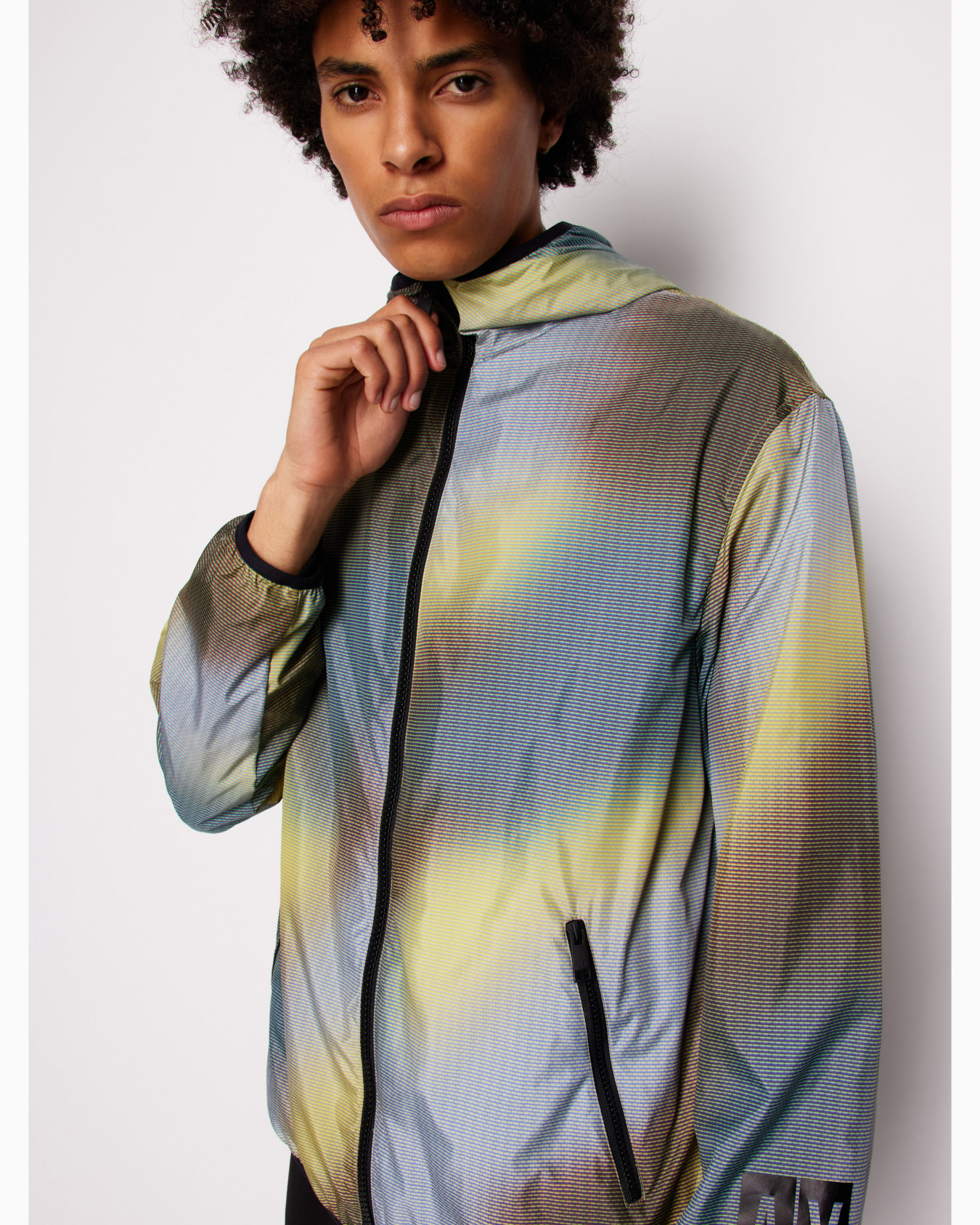 Non-woven windbreaker with hood and hook Diapositiva 4