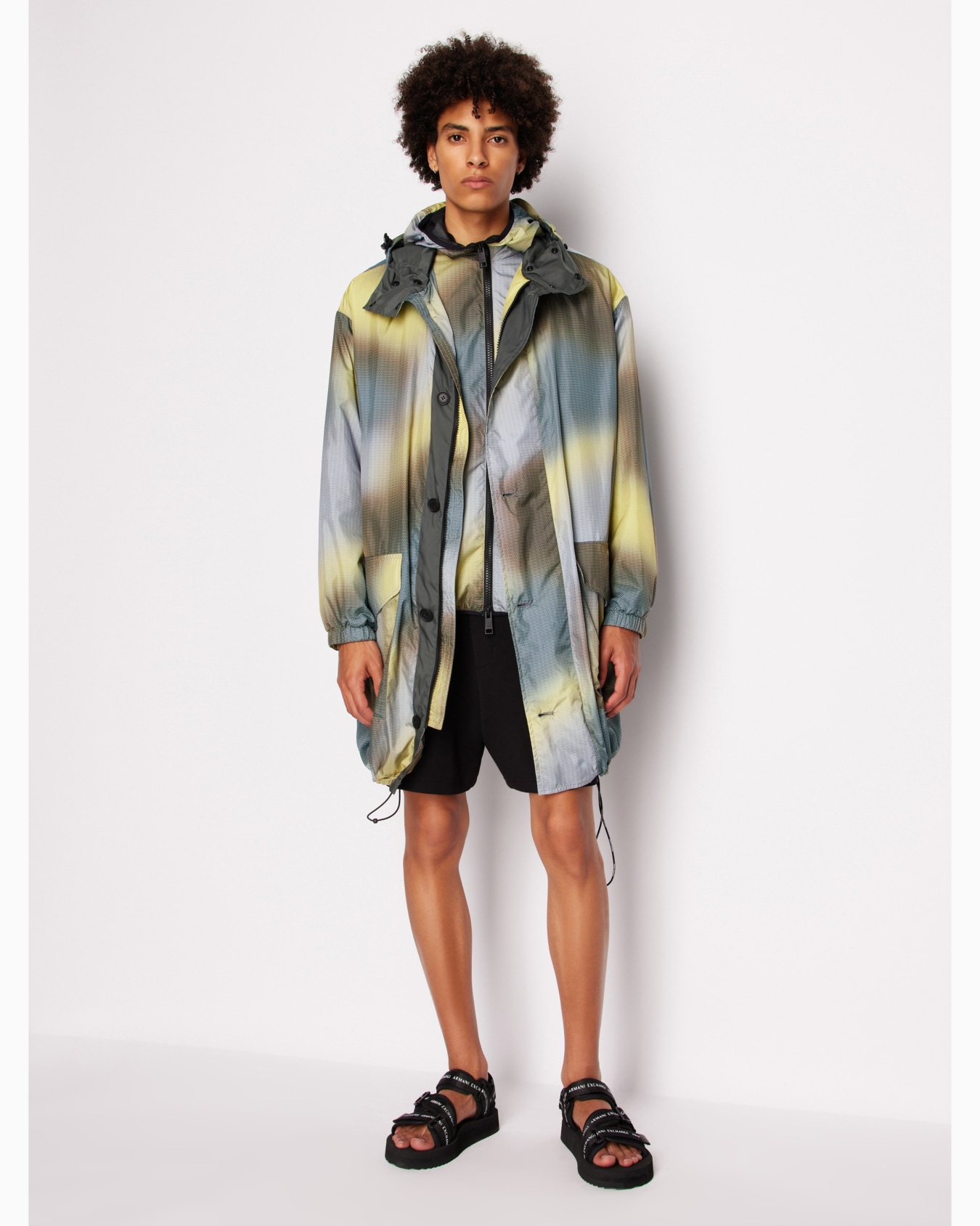 Non-woven windbreaker with hood and hook Diapositiva 3