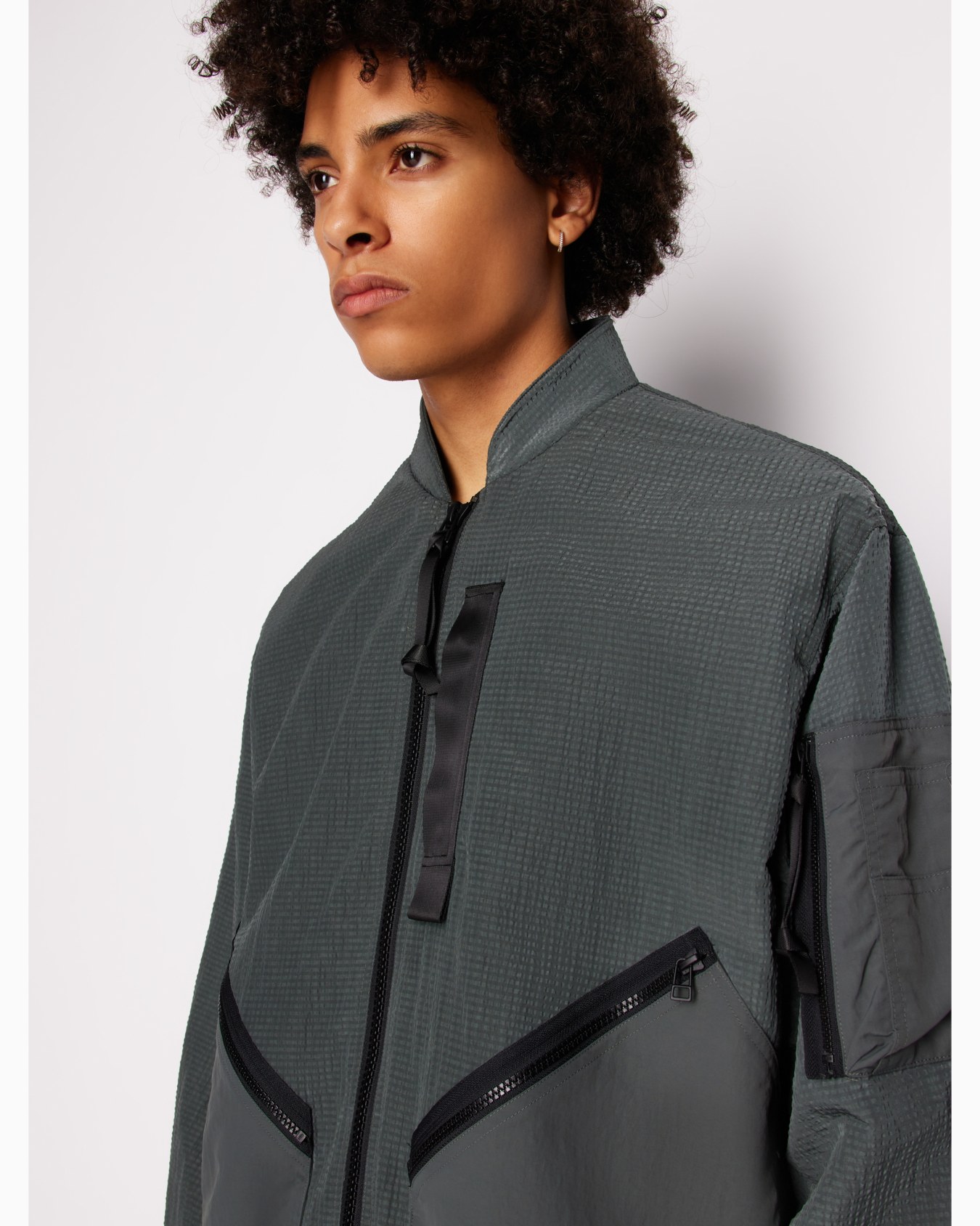 Non-woven windbreaker with hood and hook Diapositiva 4