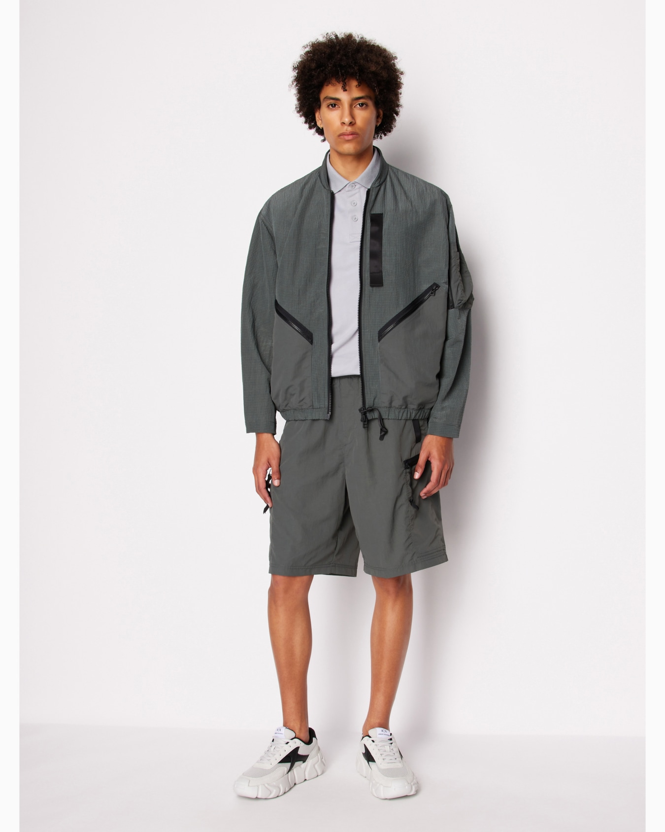 Non-woven windbreaker with hood and hook Diapositiva 3