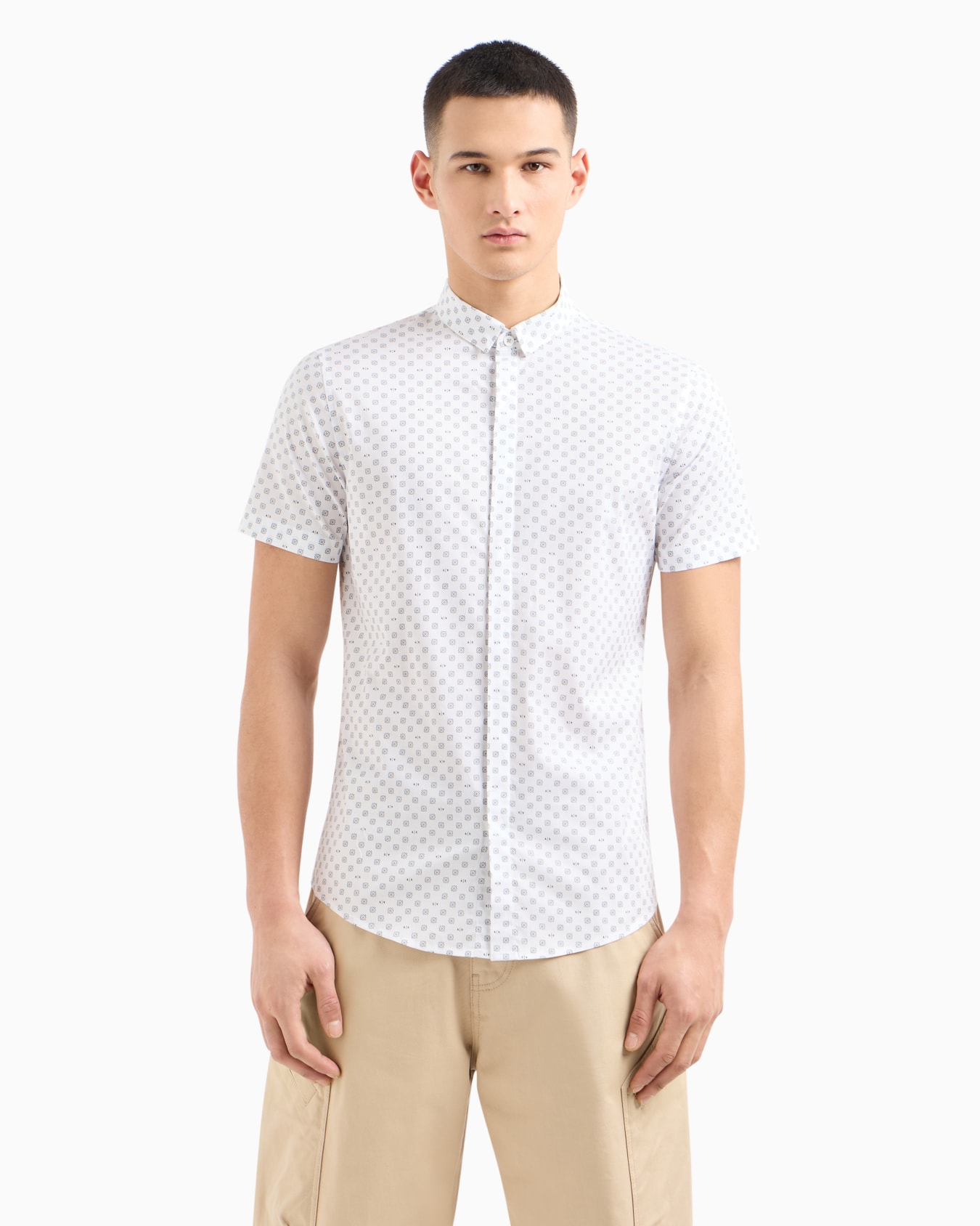 Regular fit cotton shirt Diapositiva 1