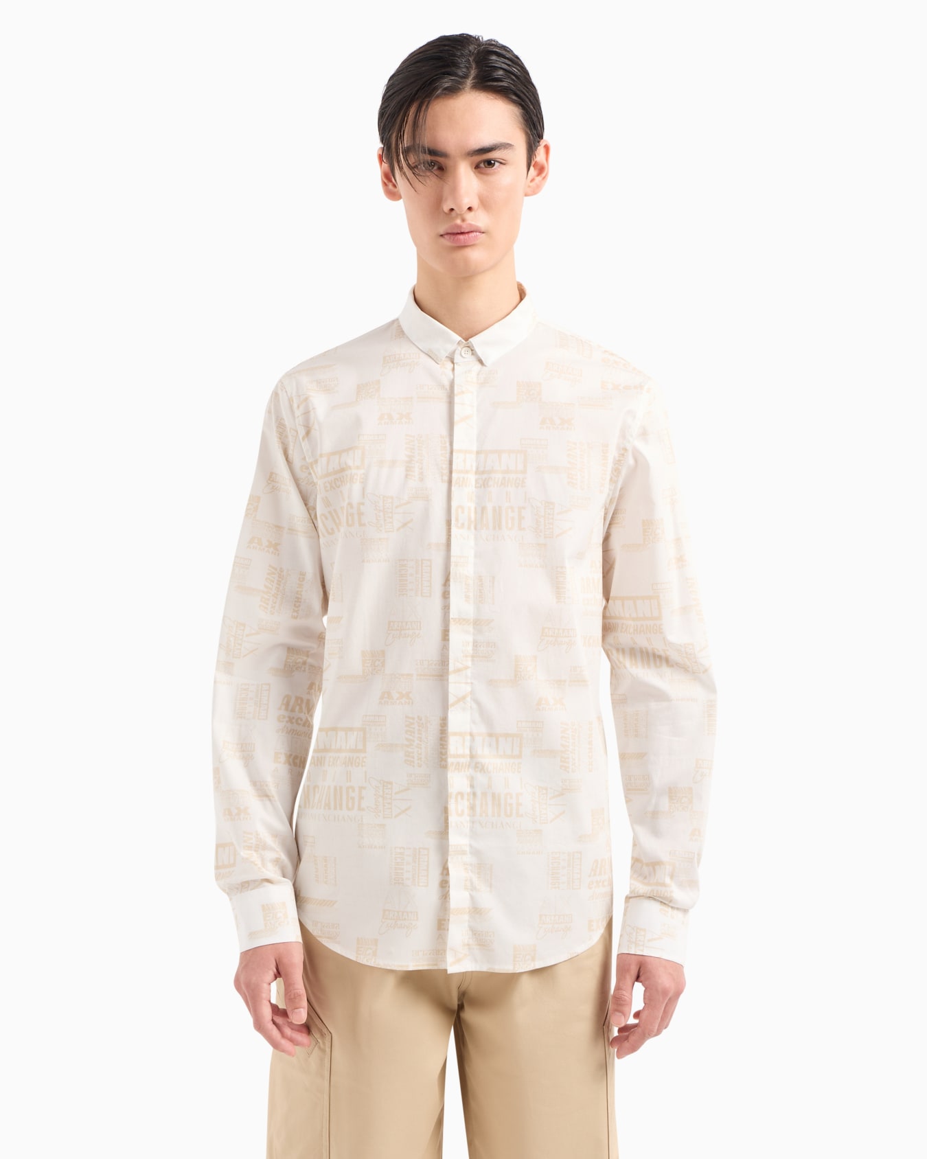 Regular fit cotton shirt Slide 1