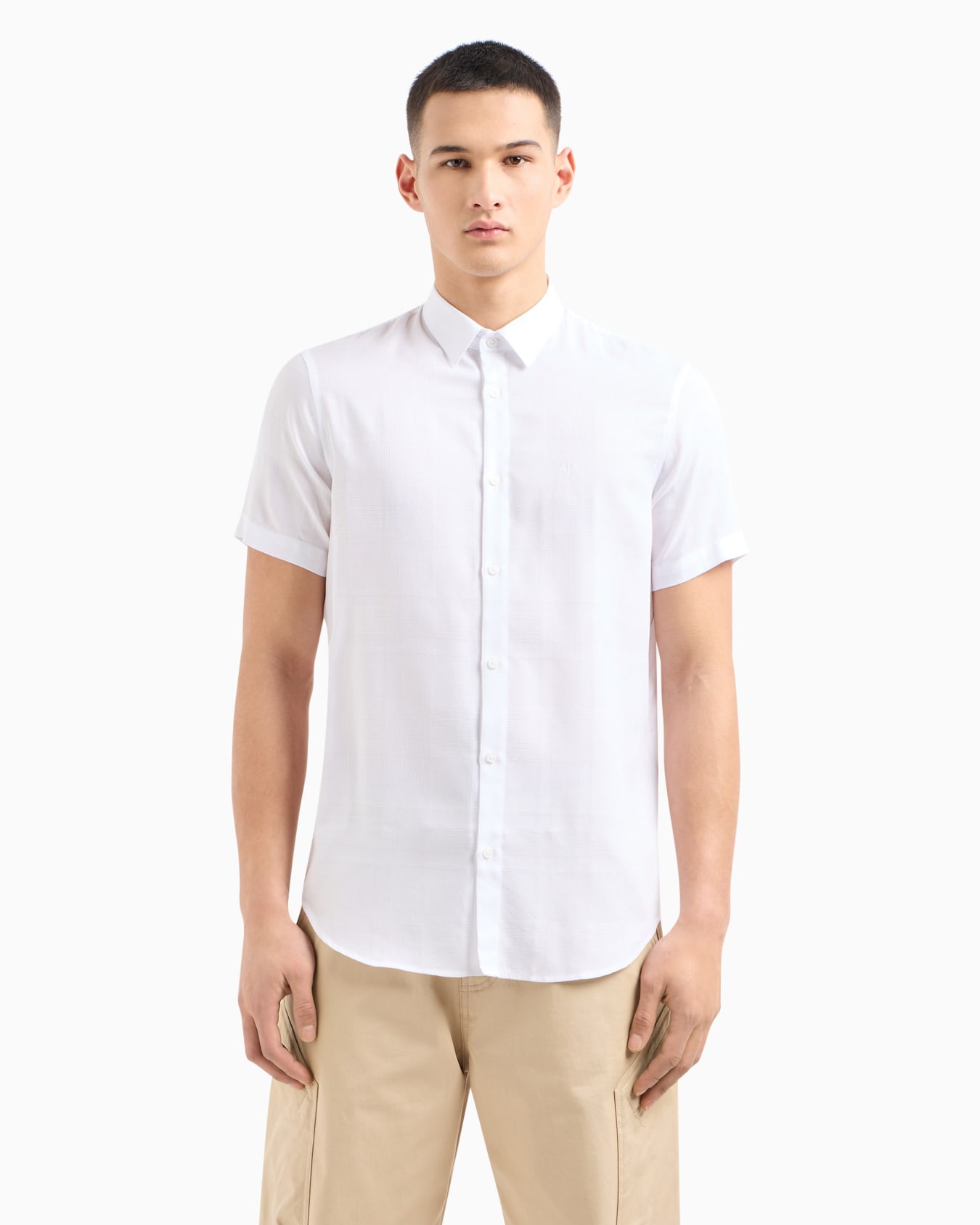 Regular fit cotton shirt Diapositiva 1
