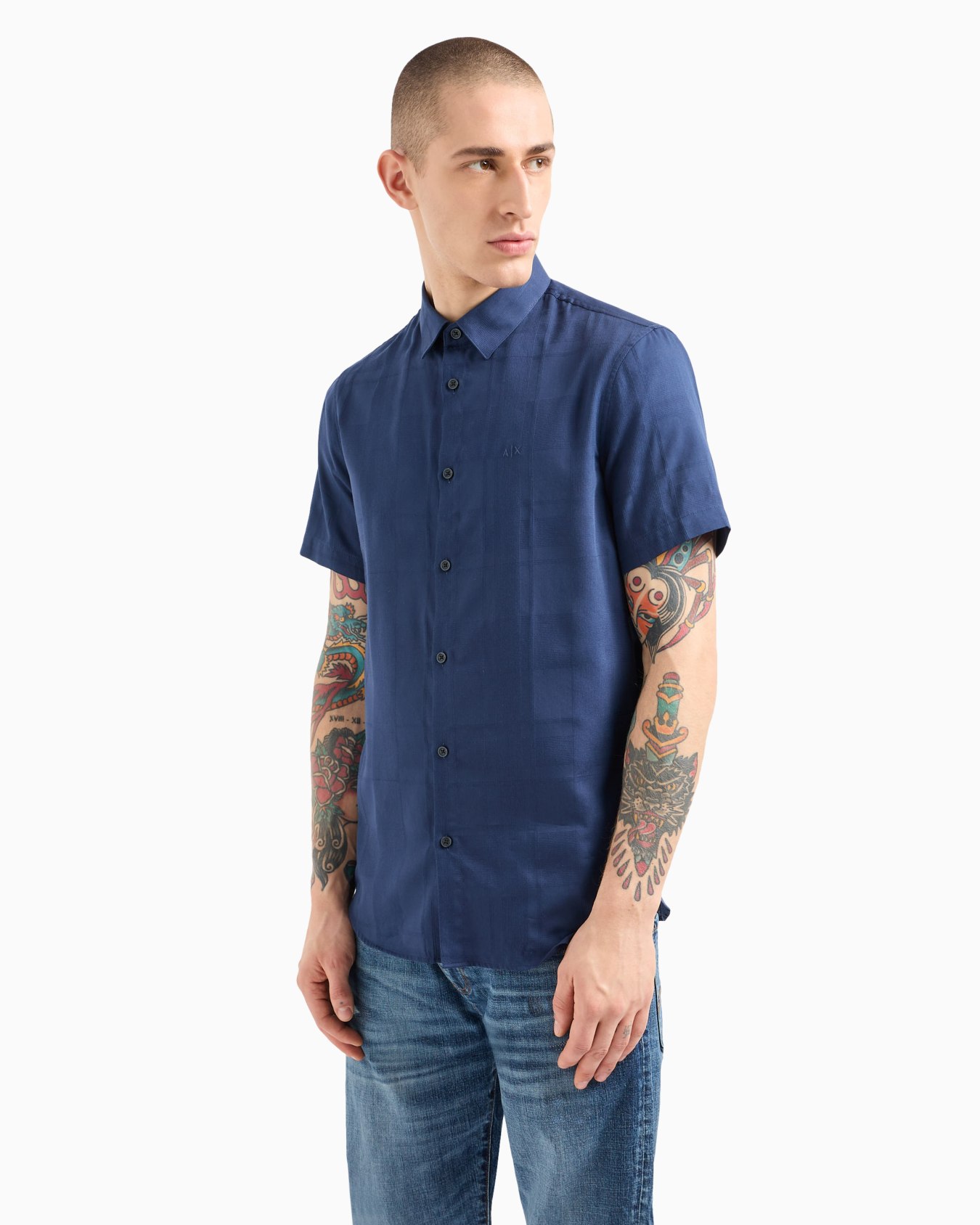 Regular fit cotton shirt Diapositiva 1