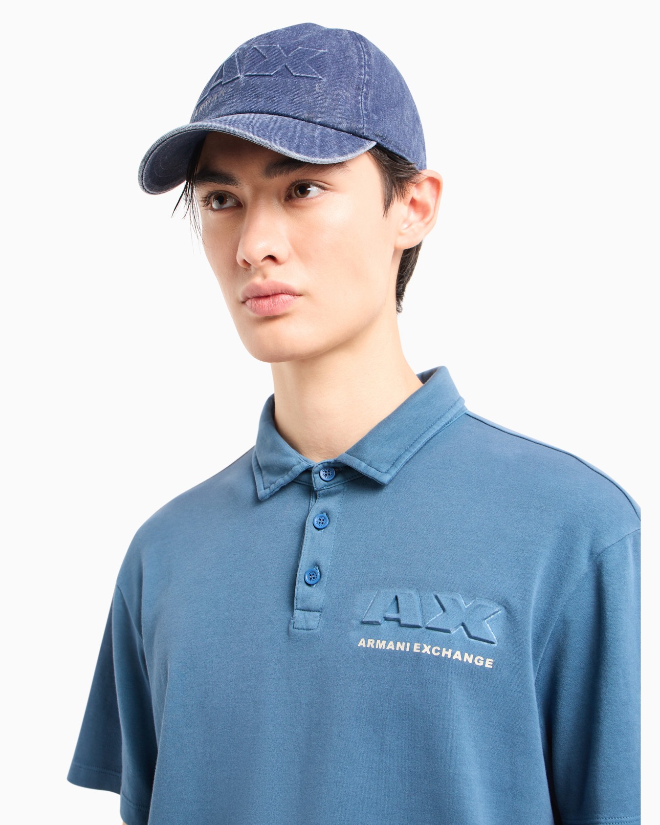Regular fit cotton polo shirt with short sleeves and logo Diapositiva 4