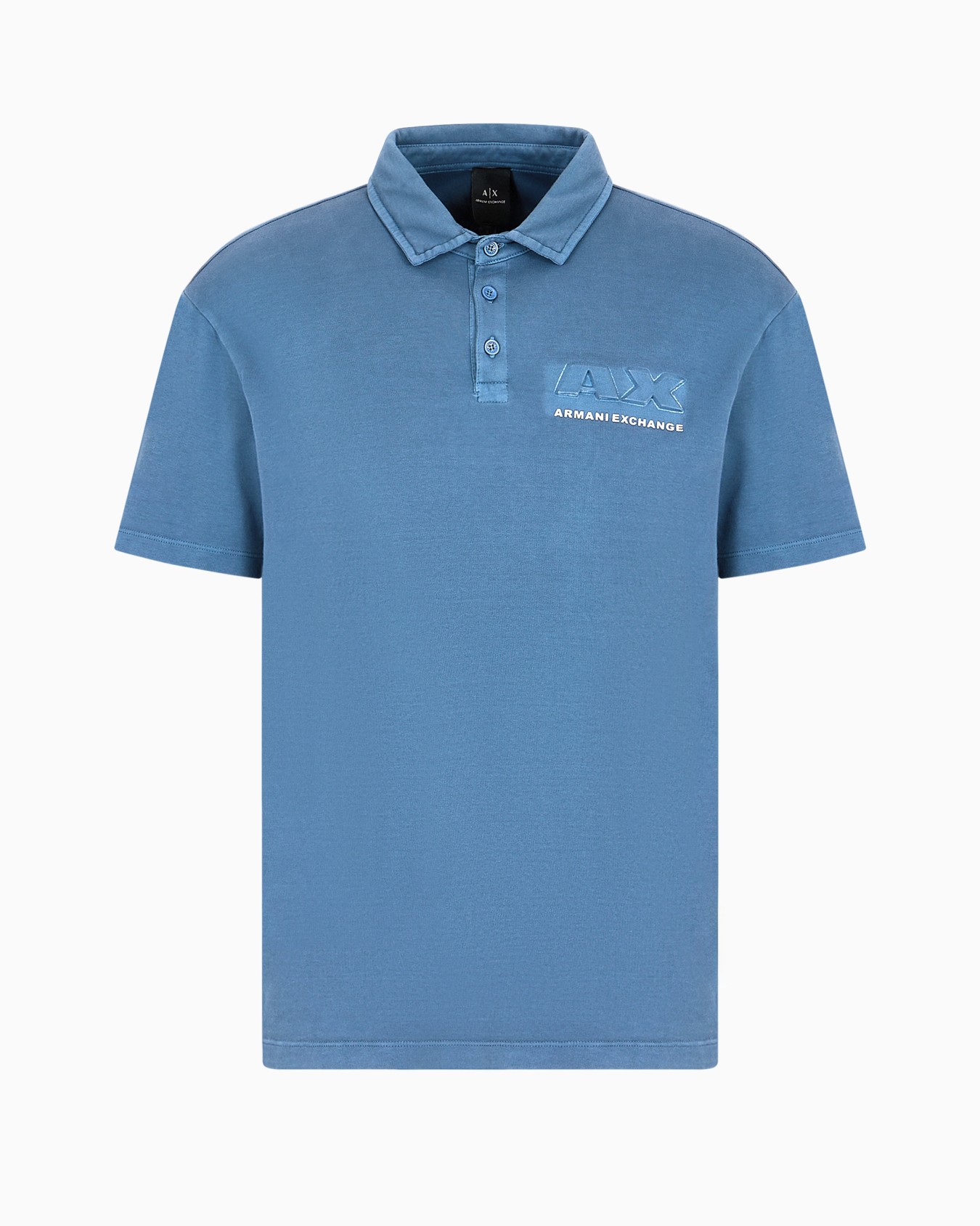 Regular fit cotton polo shirt with short sleeves and logo Diapositiva 0