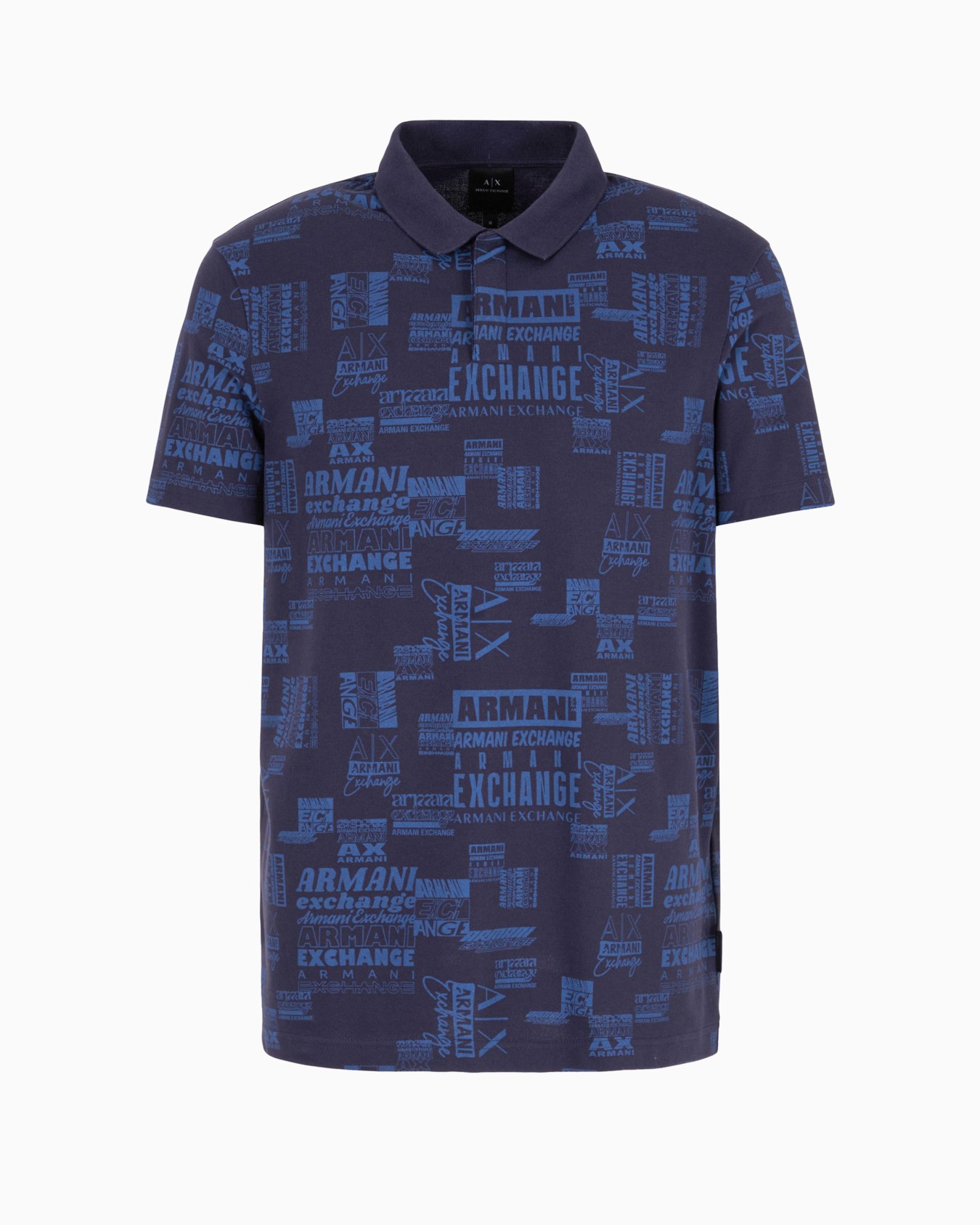Regular fit short-sleeved polo shirt with contrasting collar Diapositiva 0
