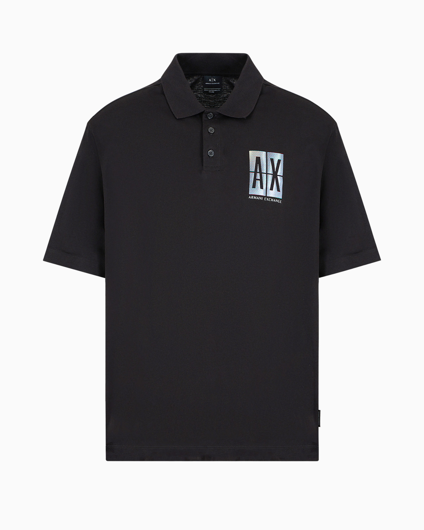 Loose fit polo shirt in ASV organic cotton Diapositiva 0