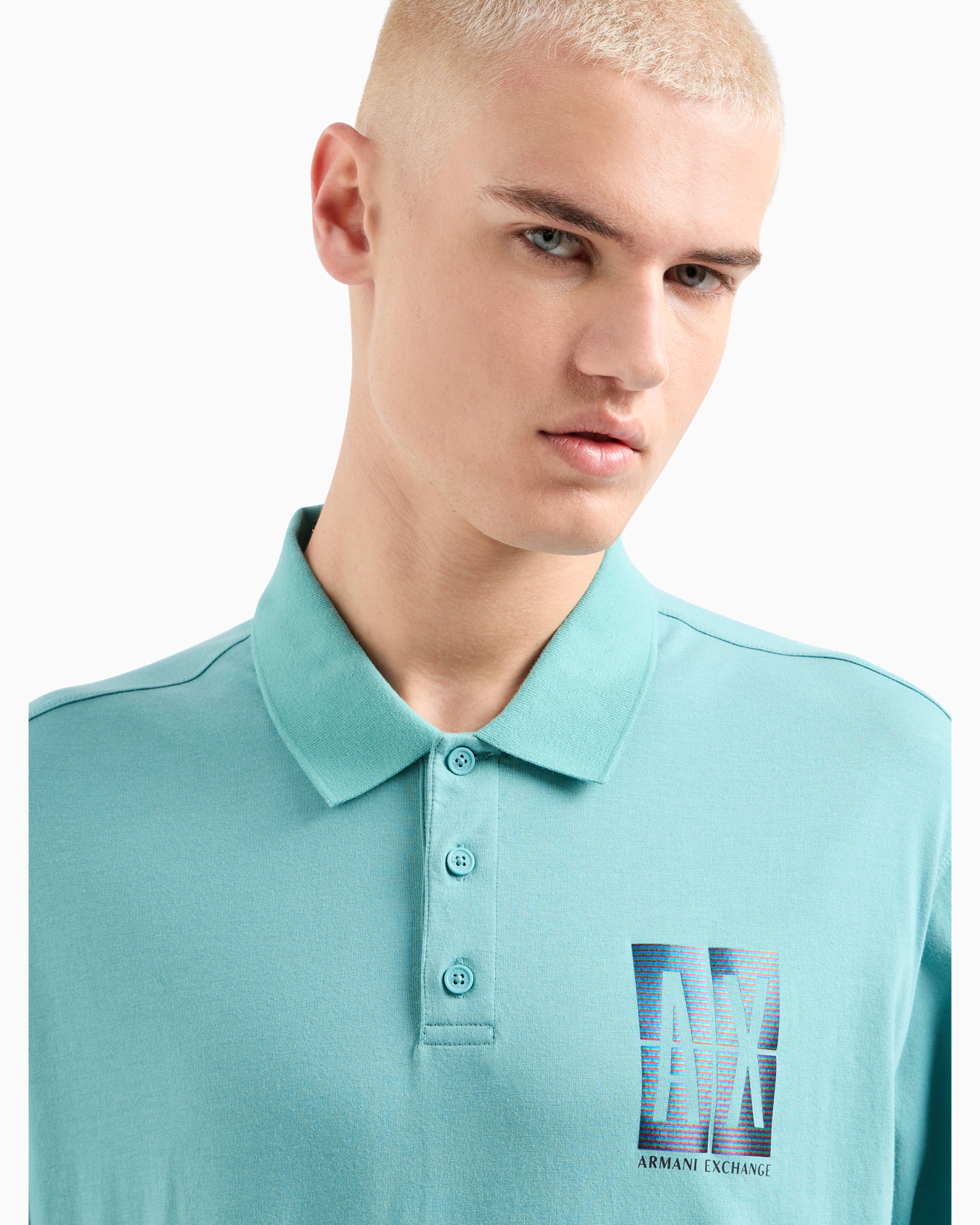 Loose fit polo shirt in ASV organic cotton Slide 4