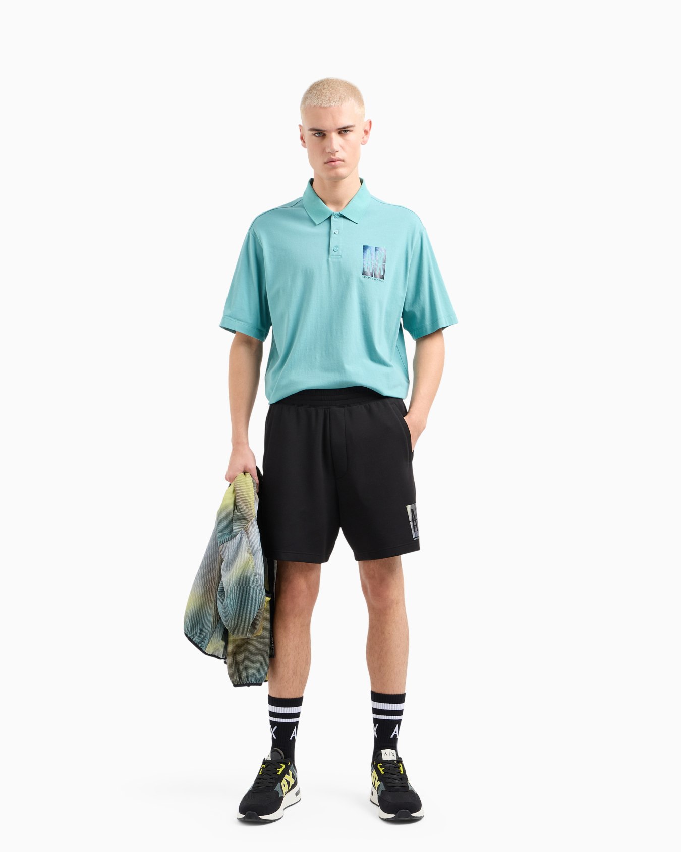 Loose fit polo shirt in ASV organic cotton Slide 3