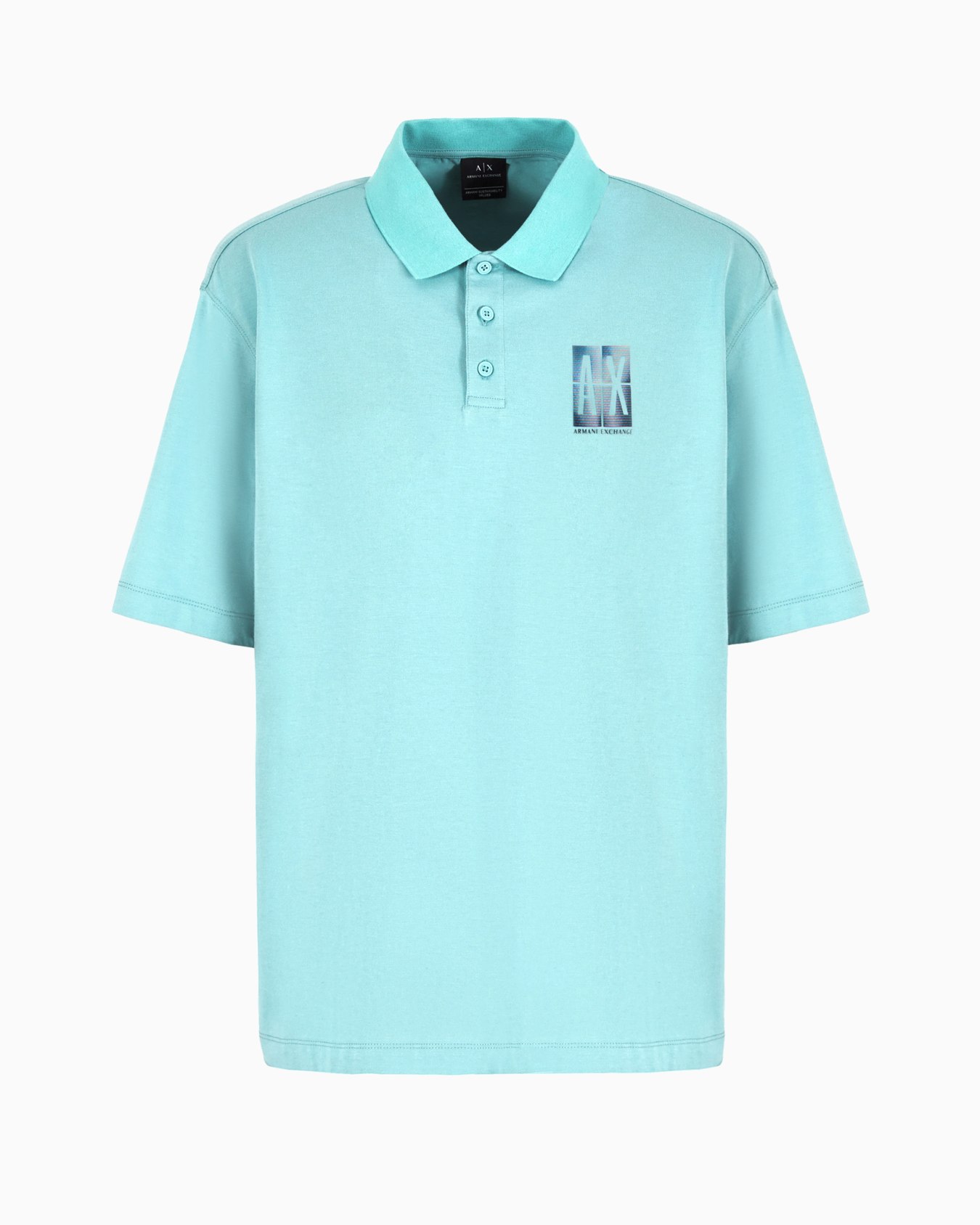 Loose fit polo shirt in ASV organic cotton Slide 0