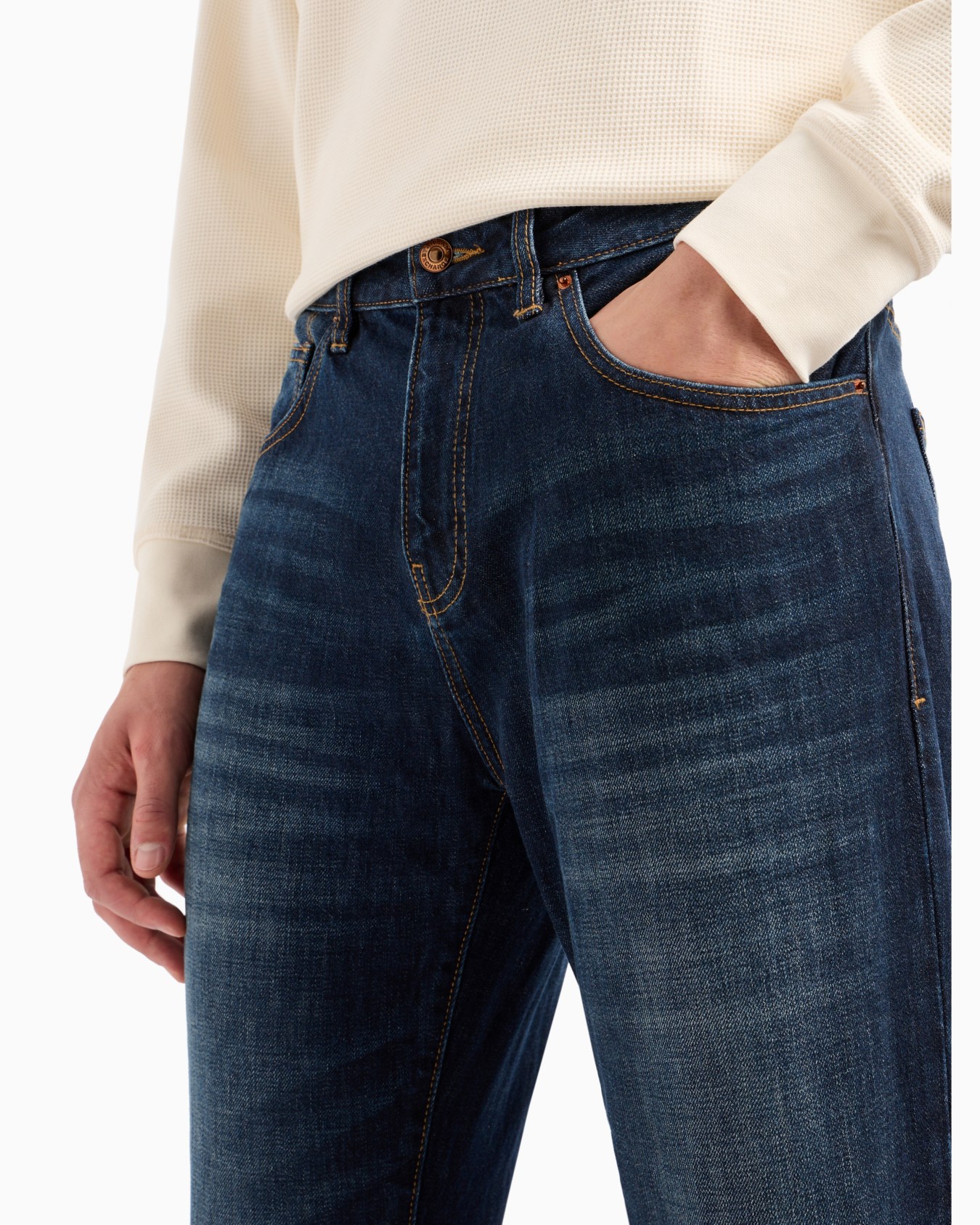 J13 slim fit jeans in indigo denim Diapositiva 4