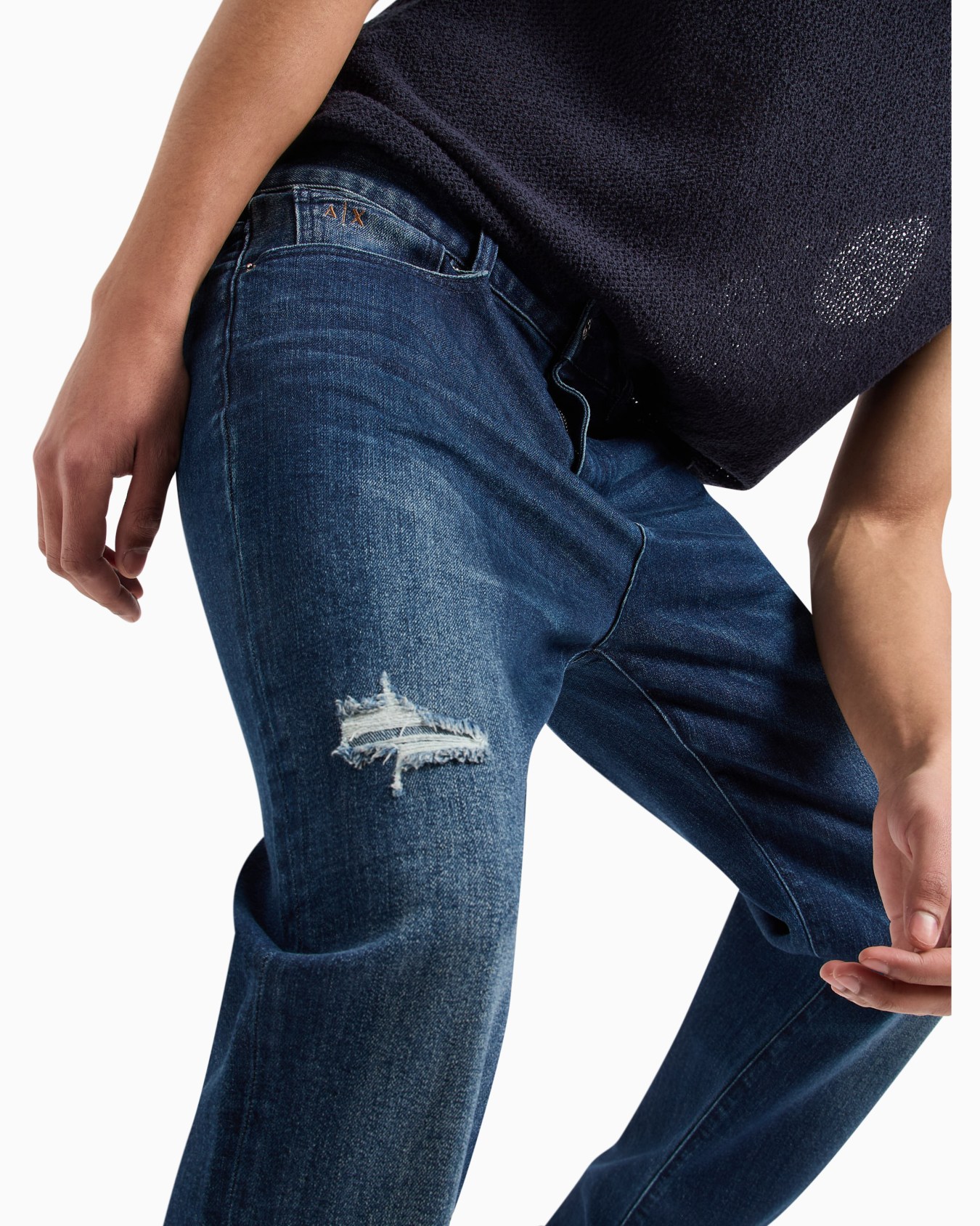 J13 slim fit jeans in indigo denim Diapositiva 4
