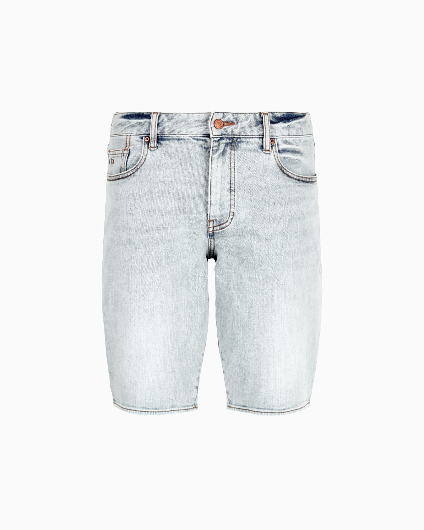 J65 shorts in stretch denim with turn-up hem Diapositiva 0