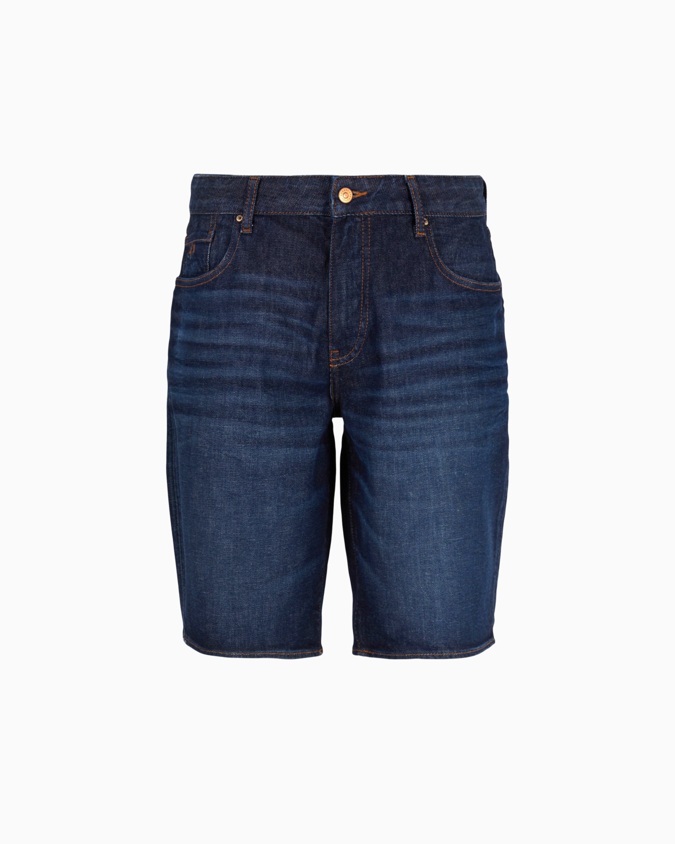Slim fit J65 stretch denim shorts with turn-up hem Slide 0