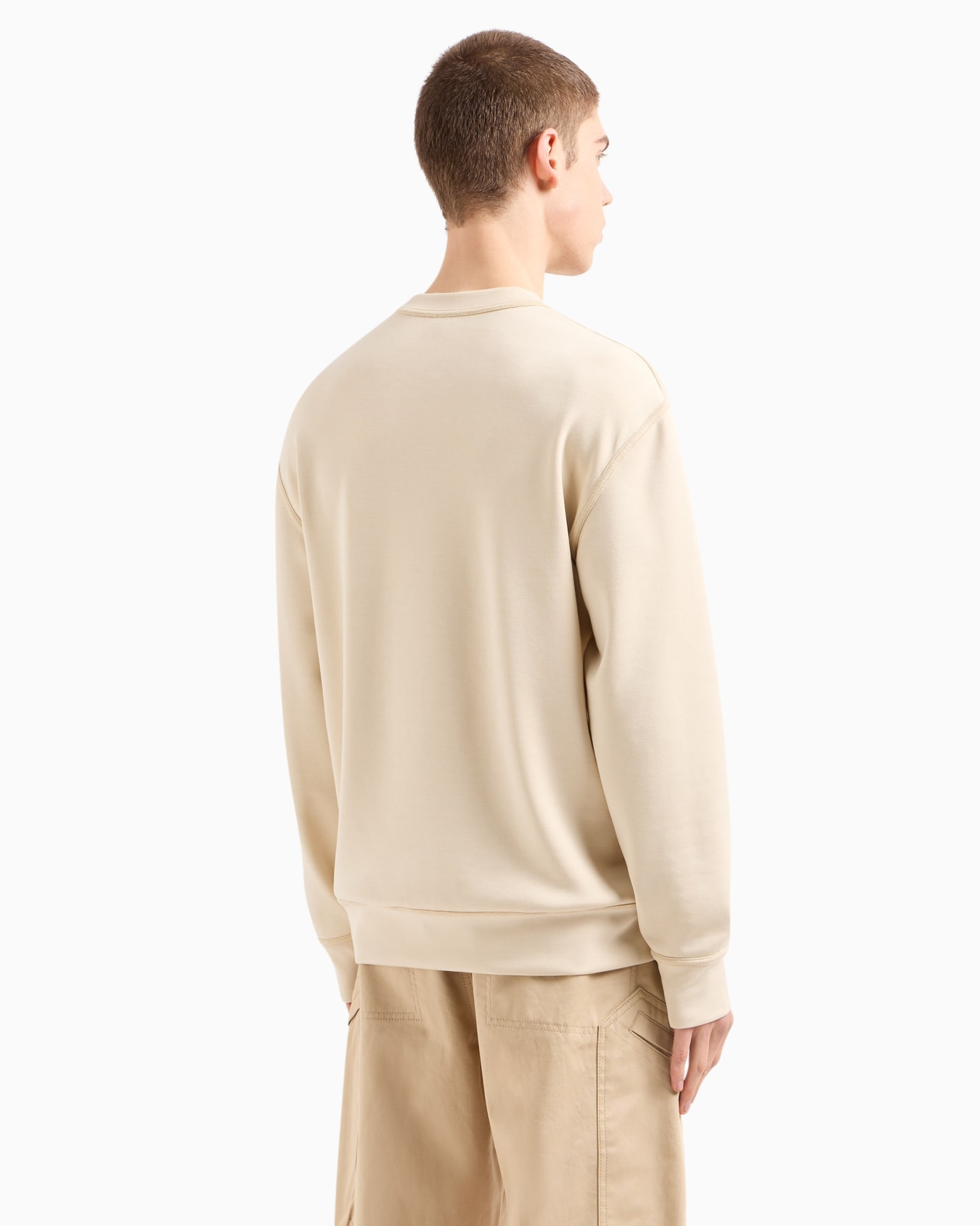 Stretch fabric zip-up hoodie Diapositiva 2
