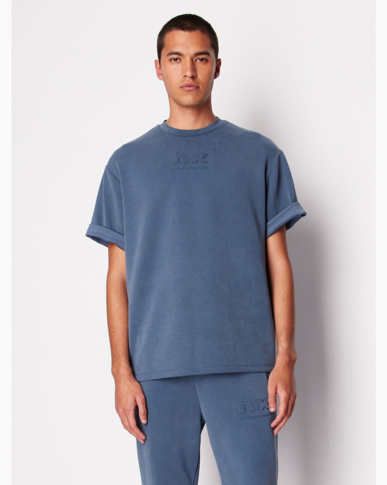 Relaxed fit T-shirt with round neck and logo Diapositiva 1