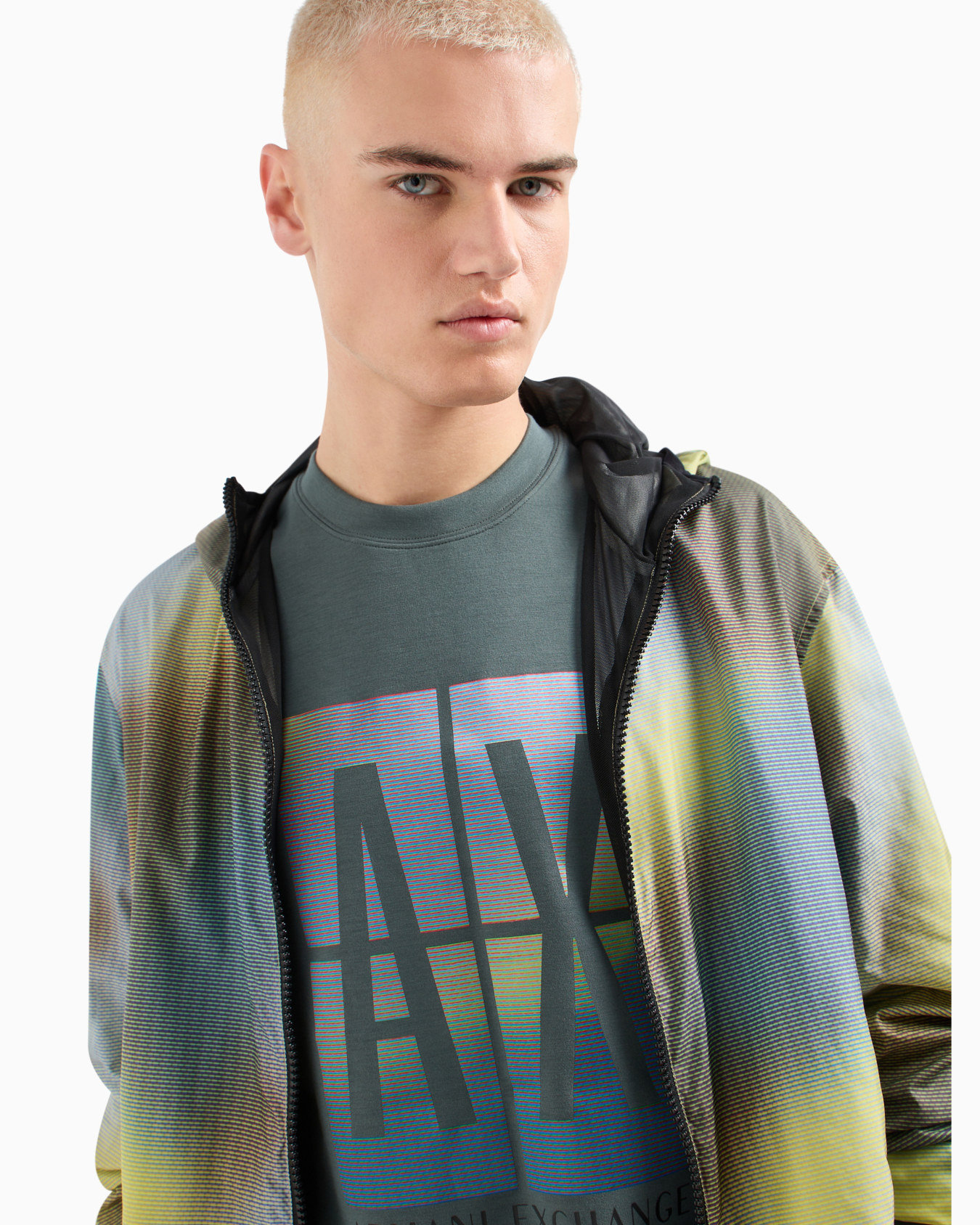 Stretch fabric zip-up hoodie Diapositiva 4