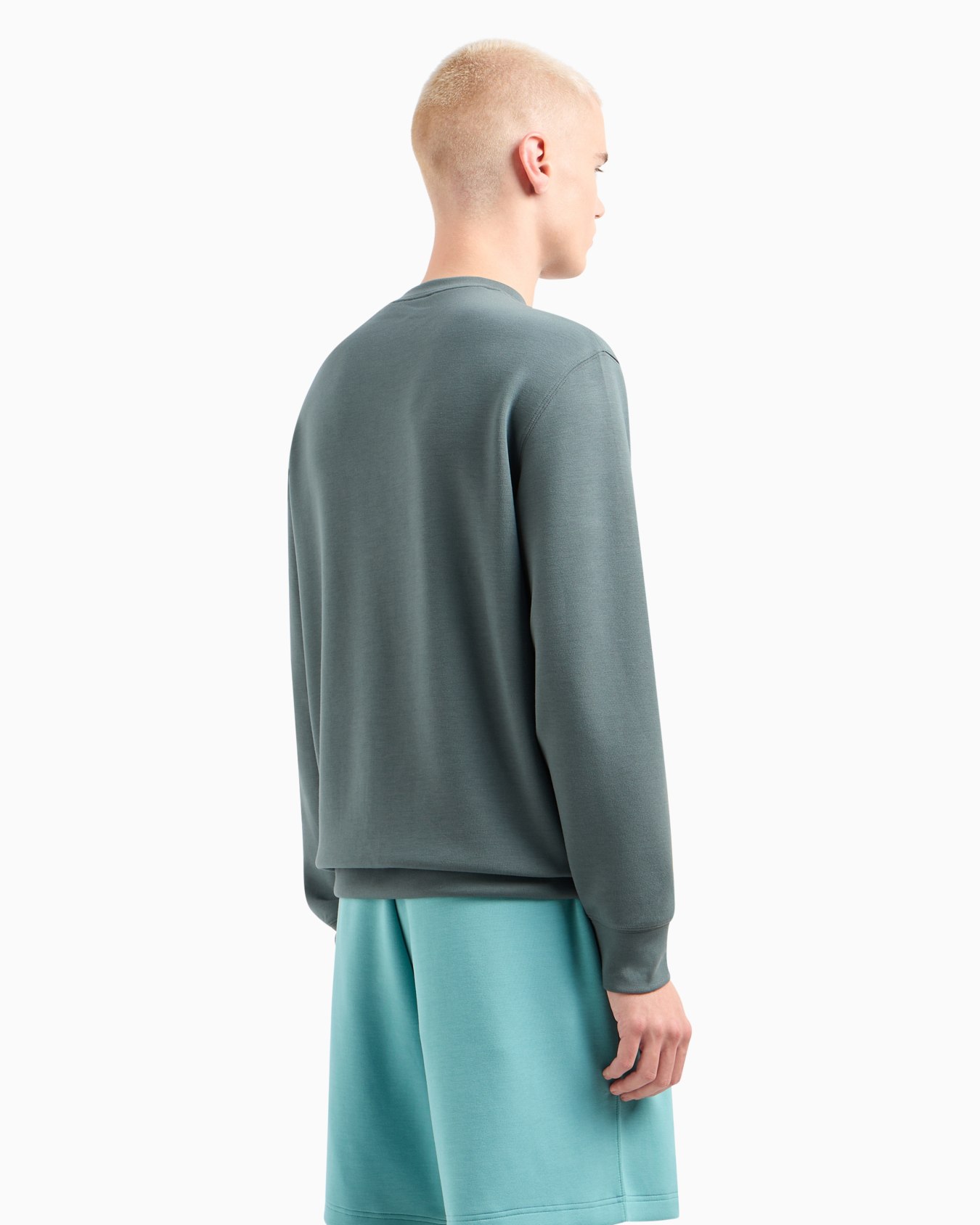Stretch fabric zip-up hoodie Diapositiva 2