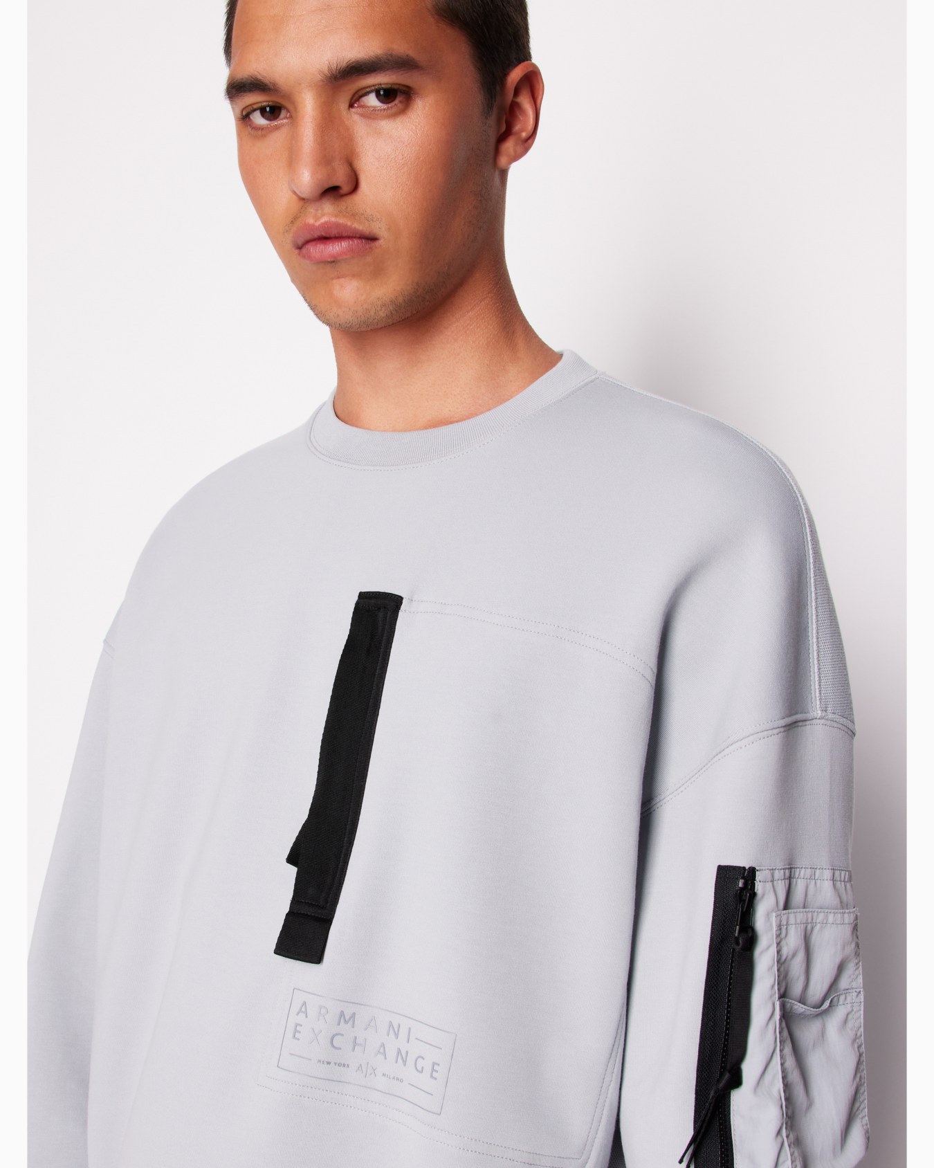 Stretch fabric zip-up hoodie Diapositiva 4