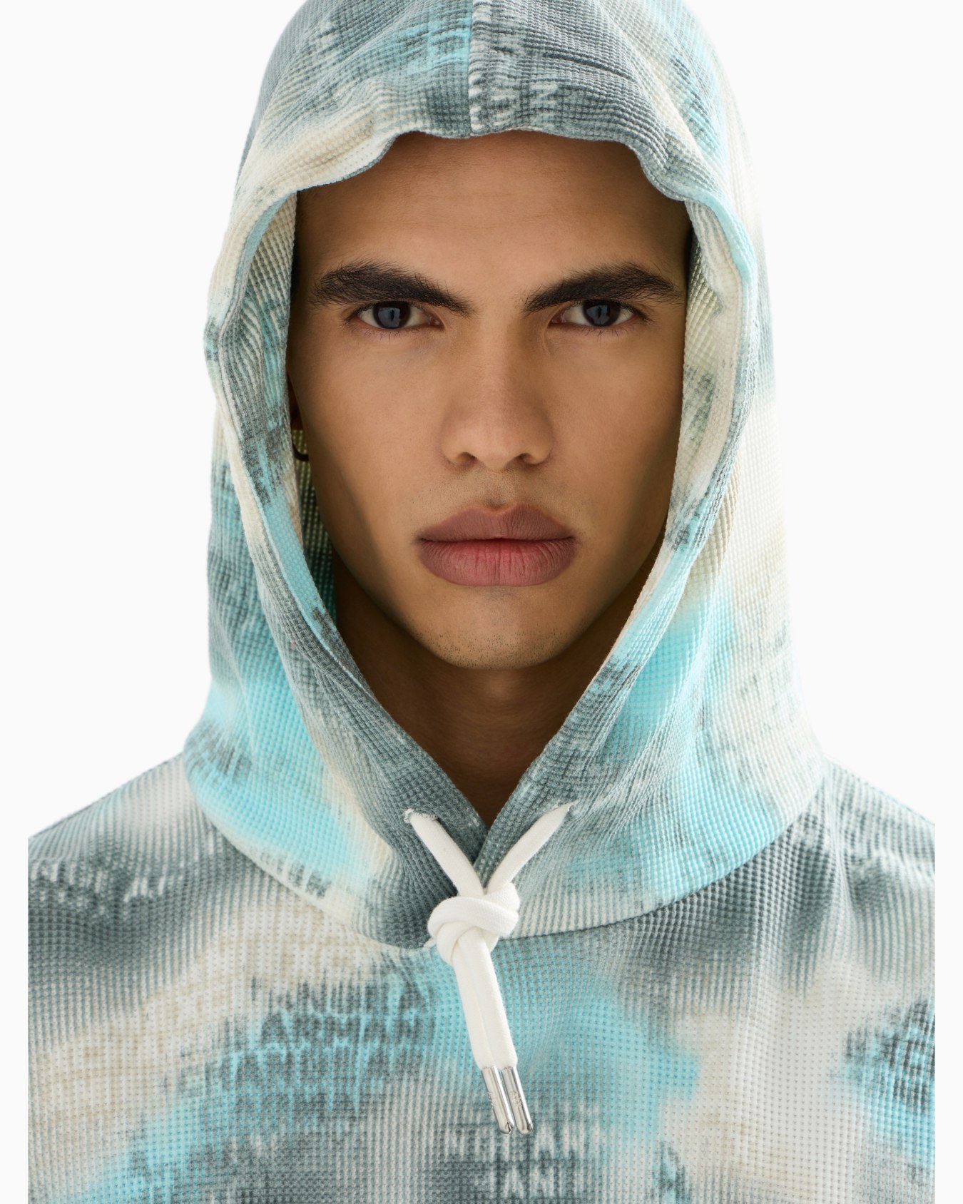 Stretch fabric zip-up hoodie Diapositiva 4