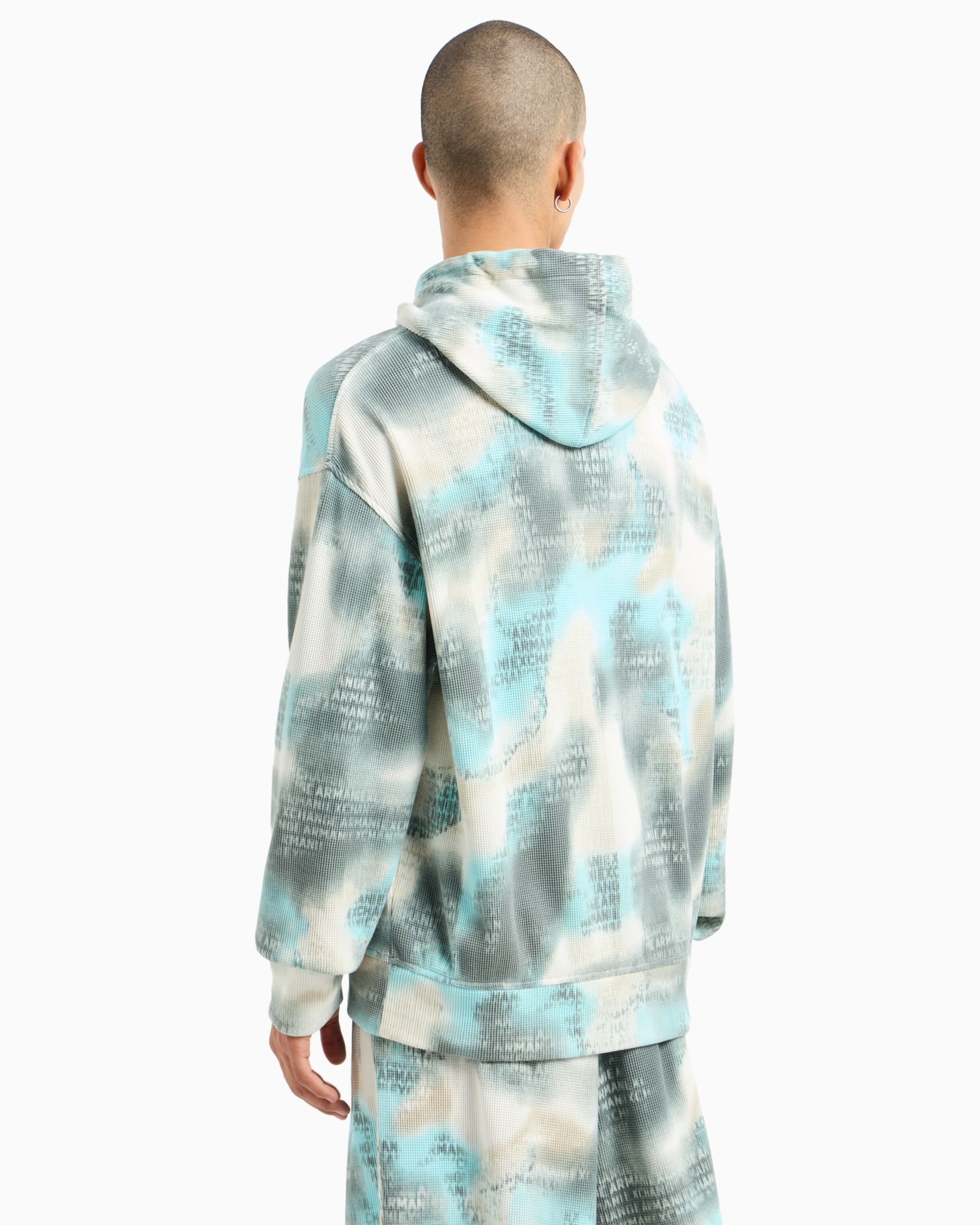 Stretch fabric zip-up hoodie Diapositiva 2