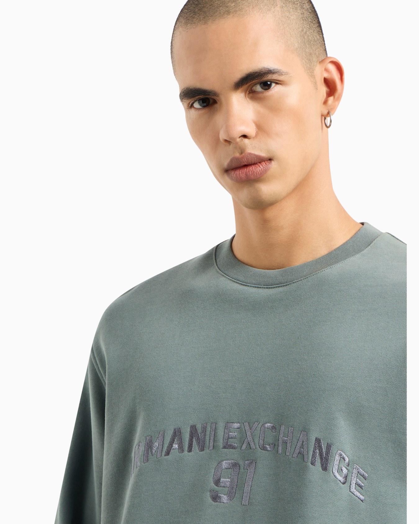Stretch fabric zip-up hoodie Diapositiva 4