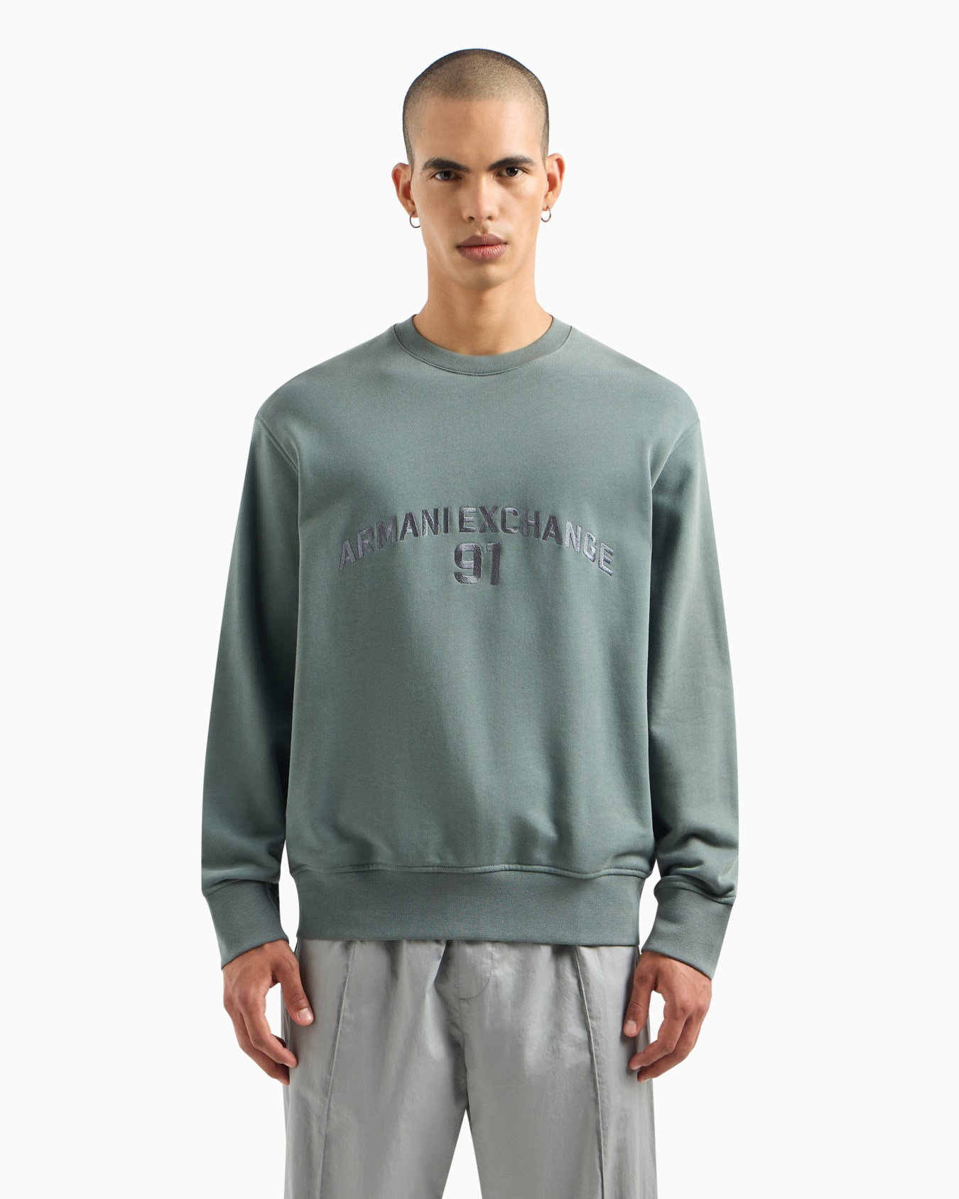 Stretch fabric zip-up hoodie Diapositiva 1