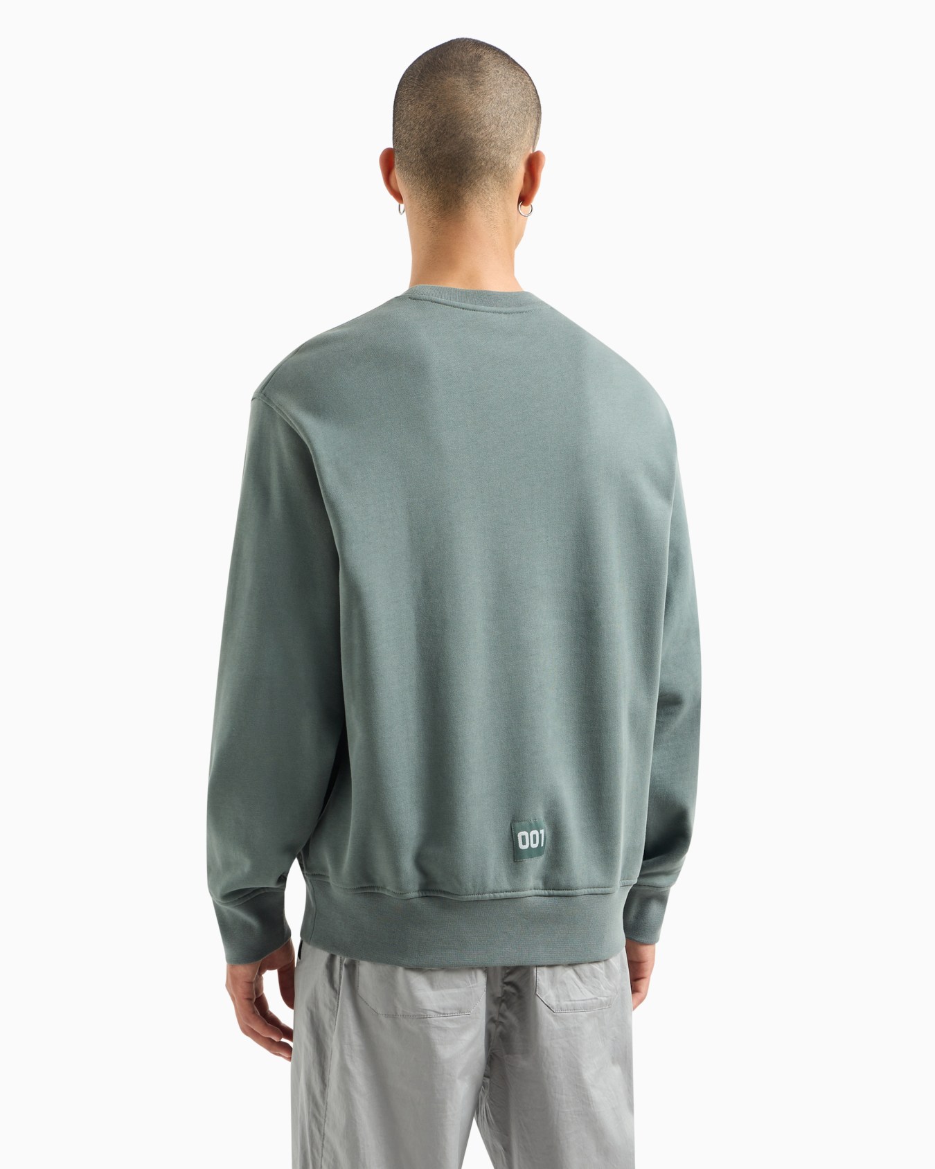 Stretch fabric zip-up hoodie Diapositiva 2