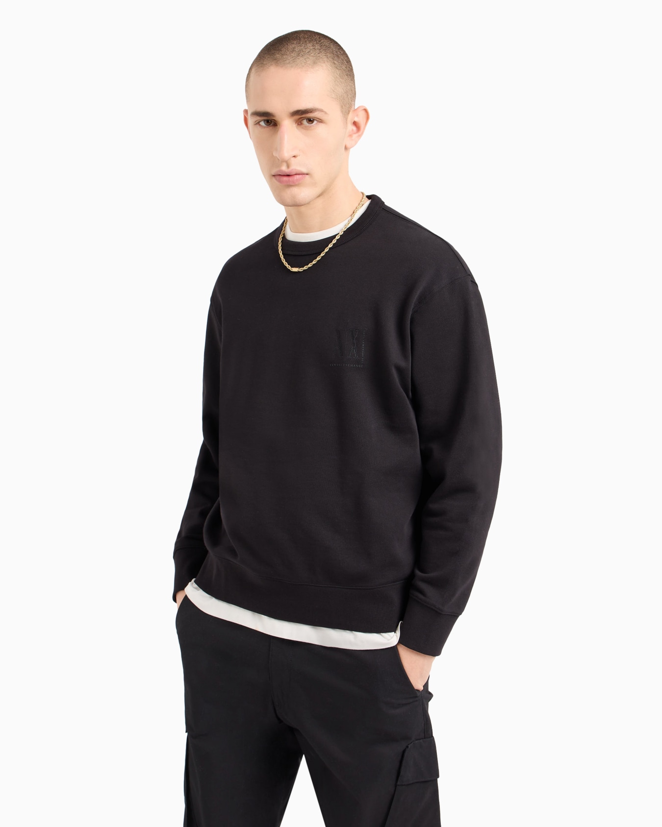 Stretch fabric zip-up hoodie Diapositiva 1
