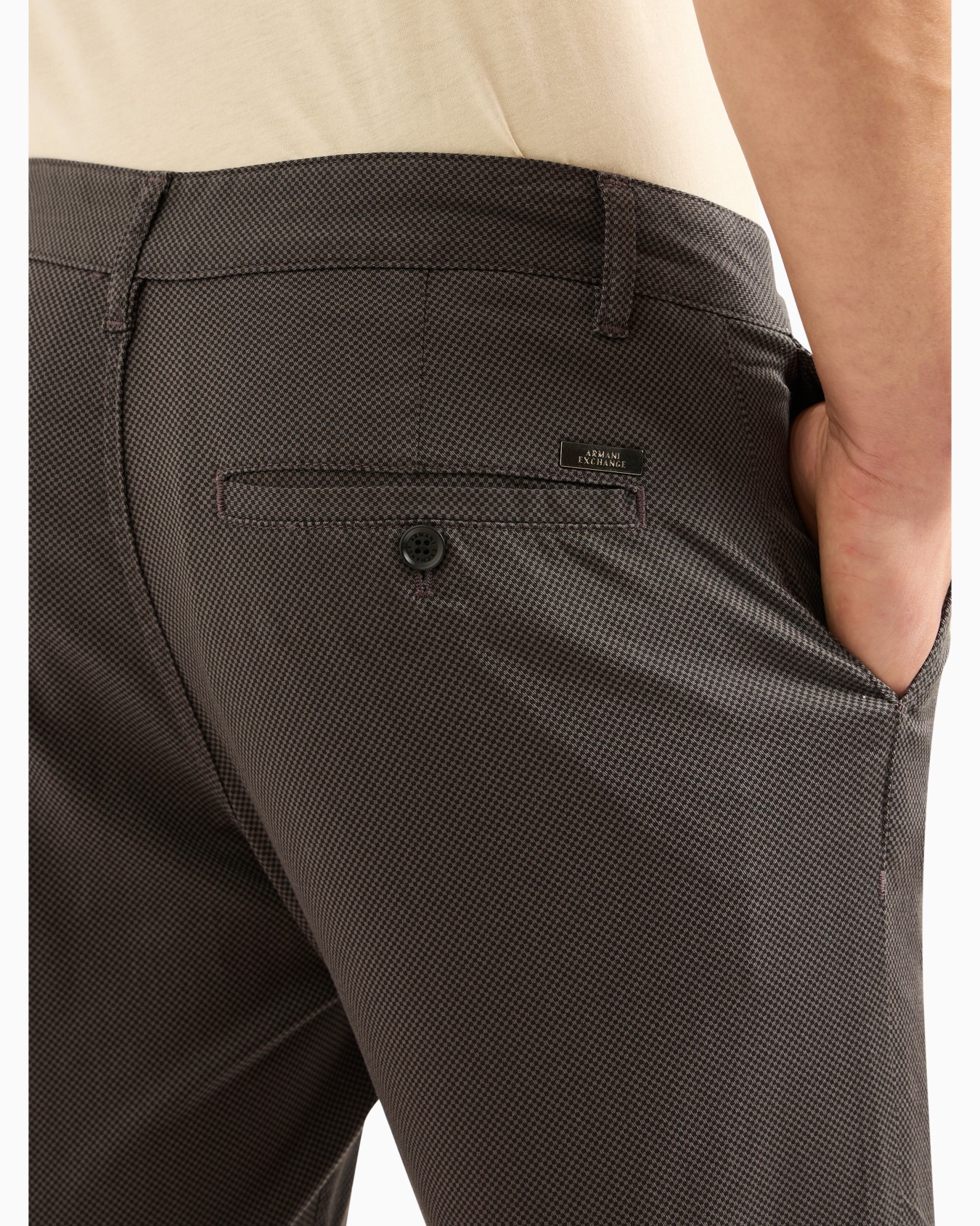 Regular fit gabardine trousers Slide 4