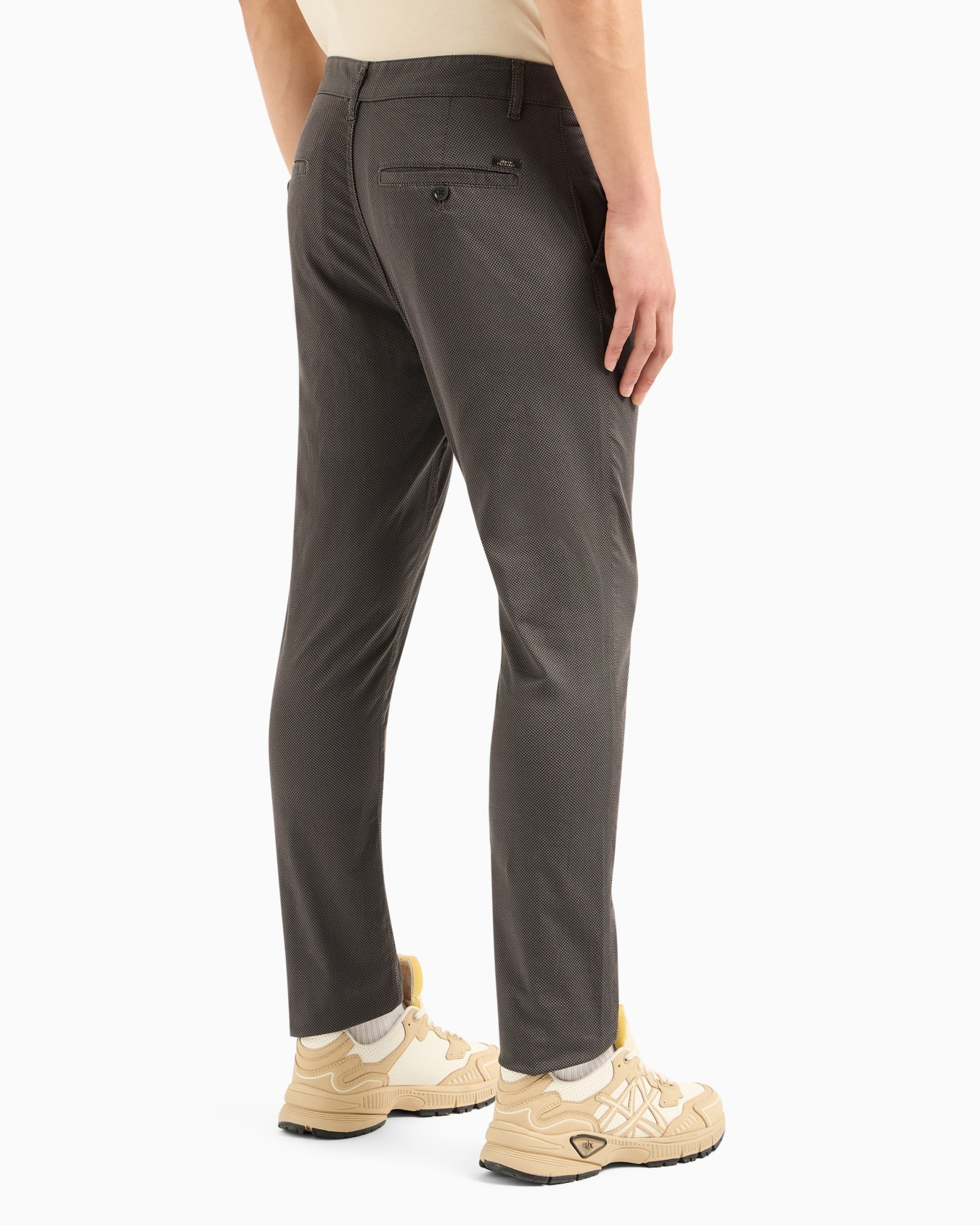 Regular fit gabardine trousers Slide 2