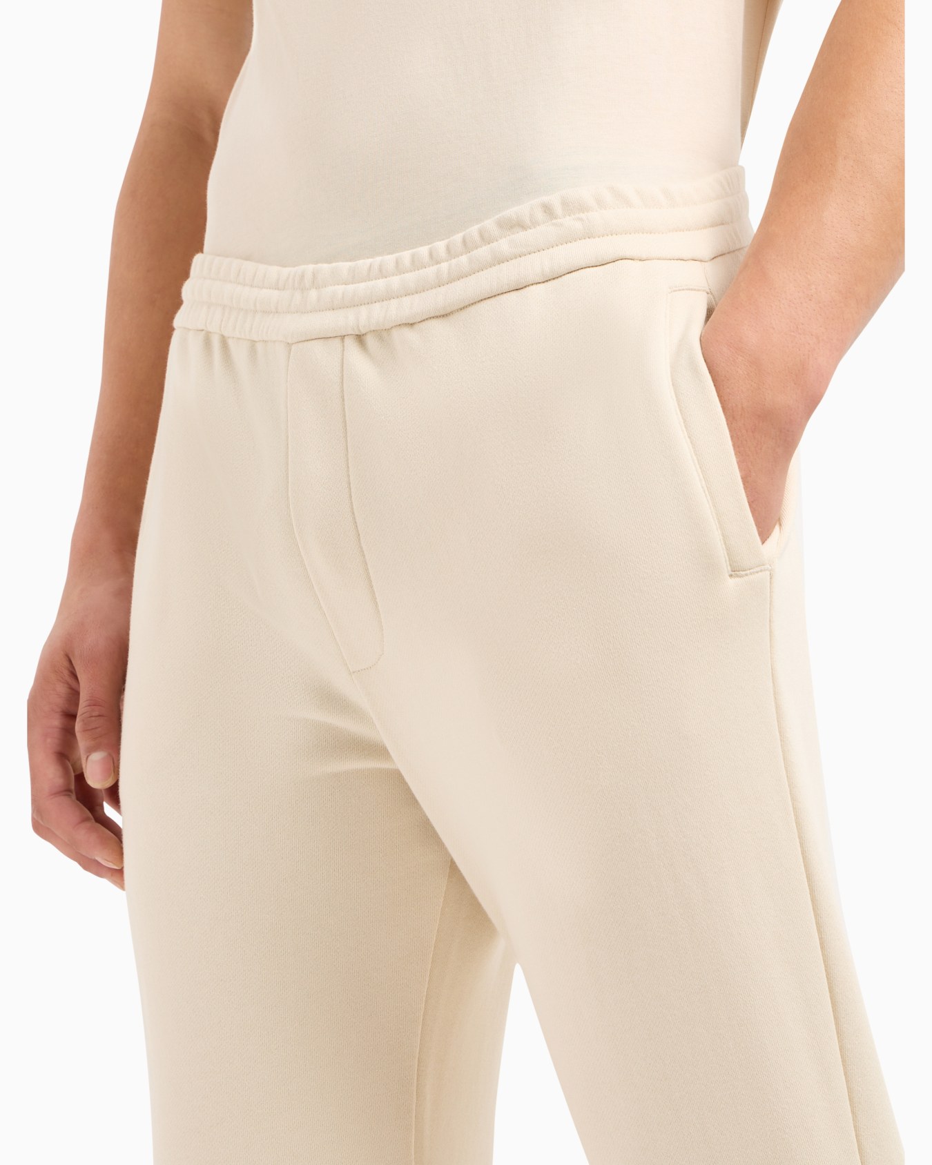 Soft yarn jogger pants with logo Diapositiva 4