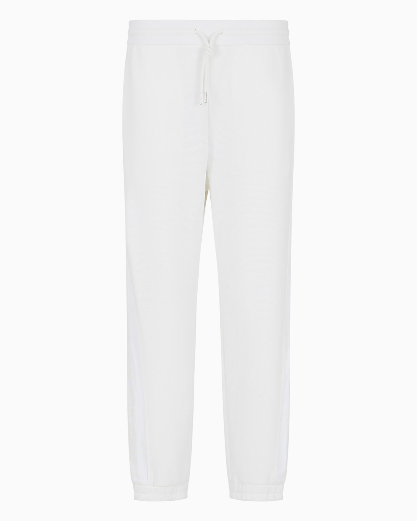 Soft yarn jogger pants with logo Diapositiva 0