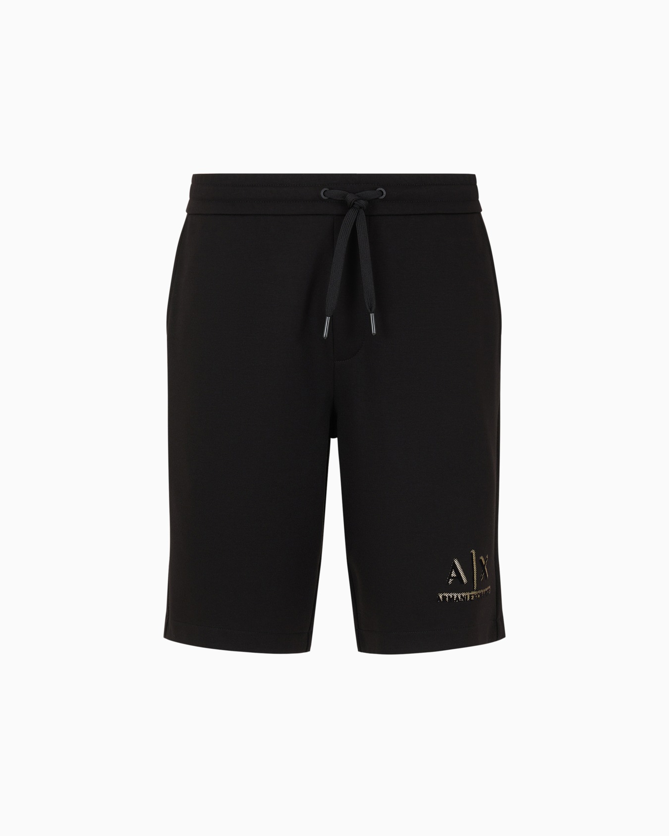 Stretch interlock shorts with logo Diapositiva 0