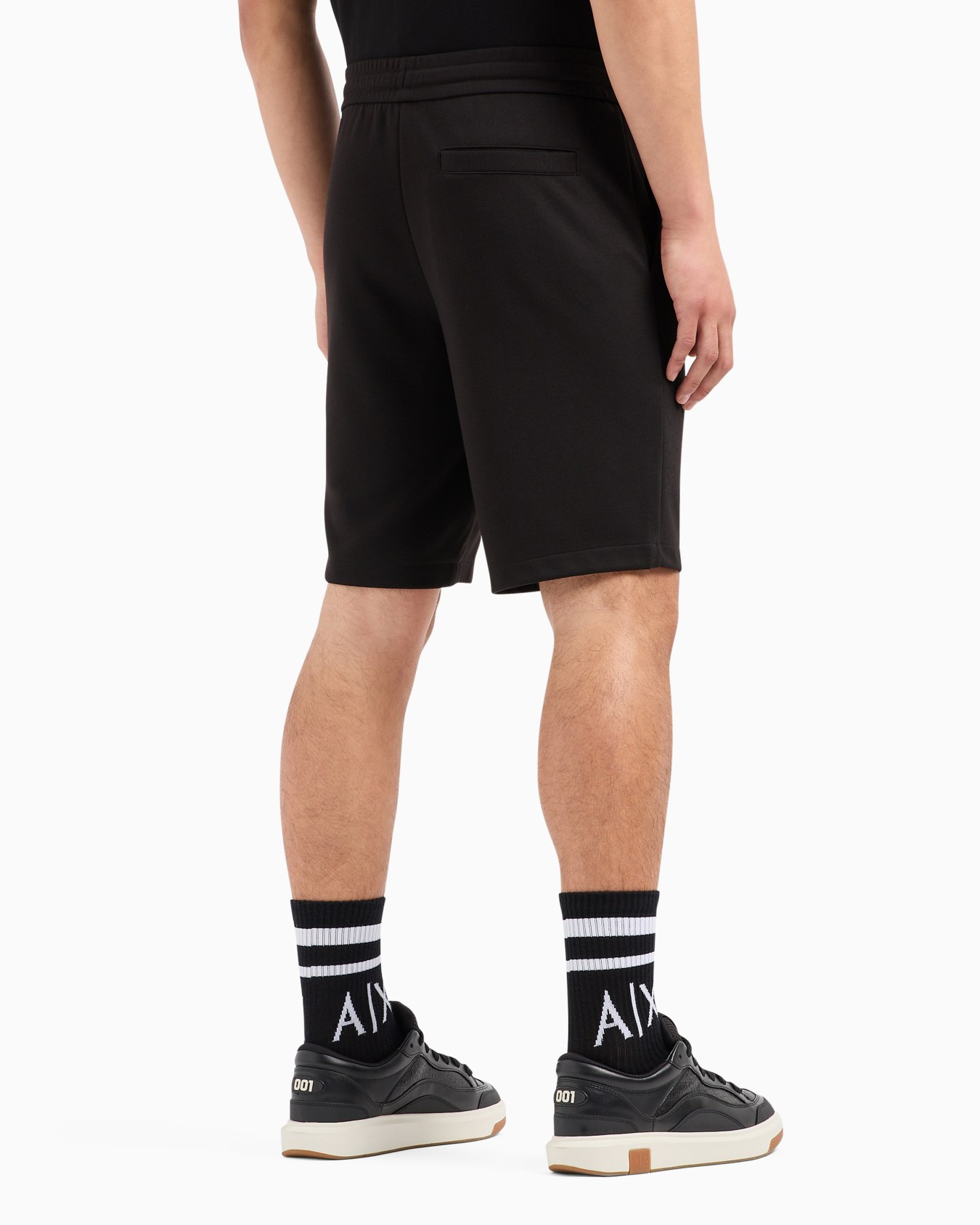 Stretch interlock shorts with logo Diapositiva 2