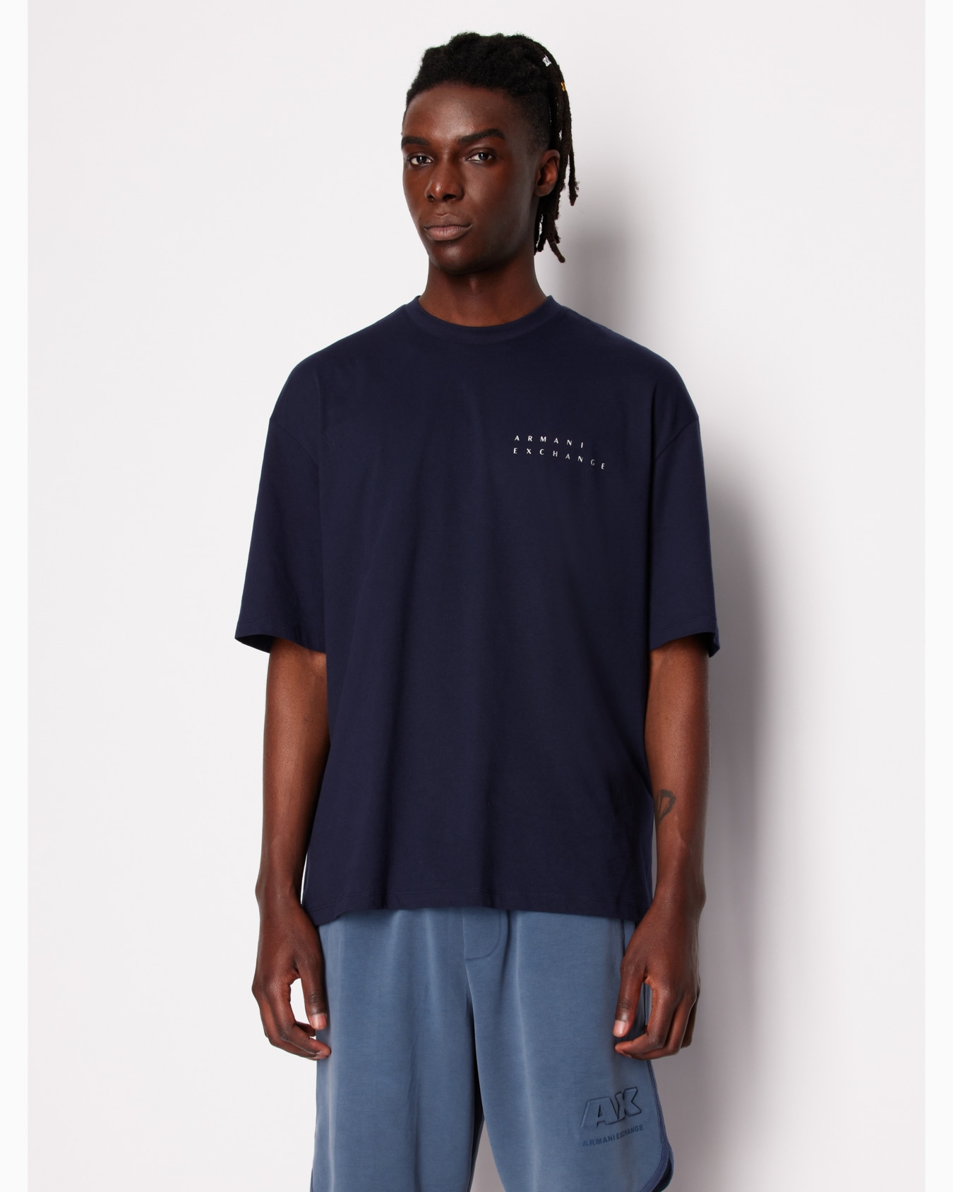 Relaxed fit T-shirt with round neck and logo Slide 1