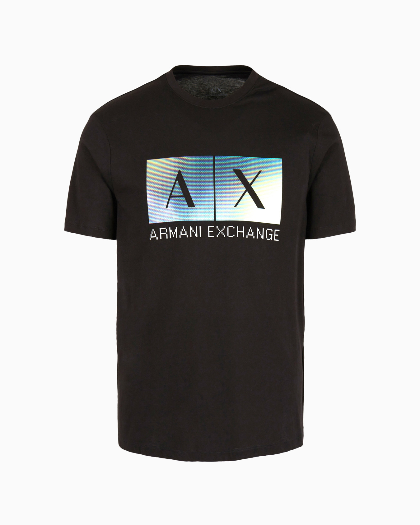 グラデーションロゴ　半袖クルーネックTシャツ スライドする 0