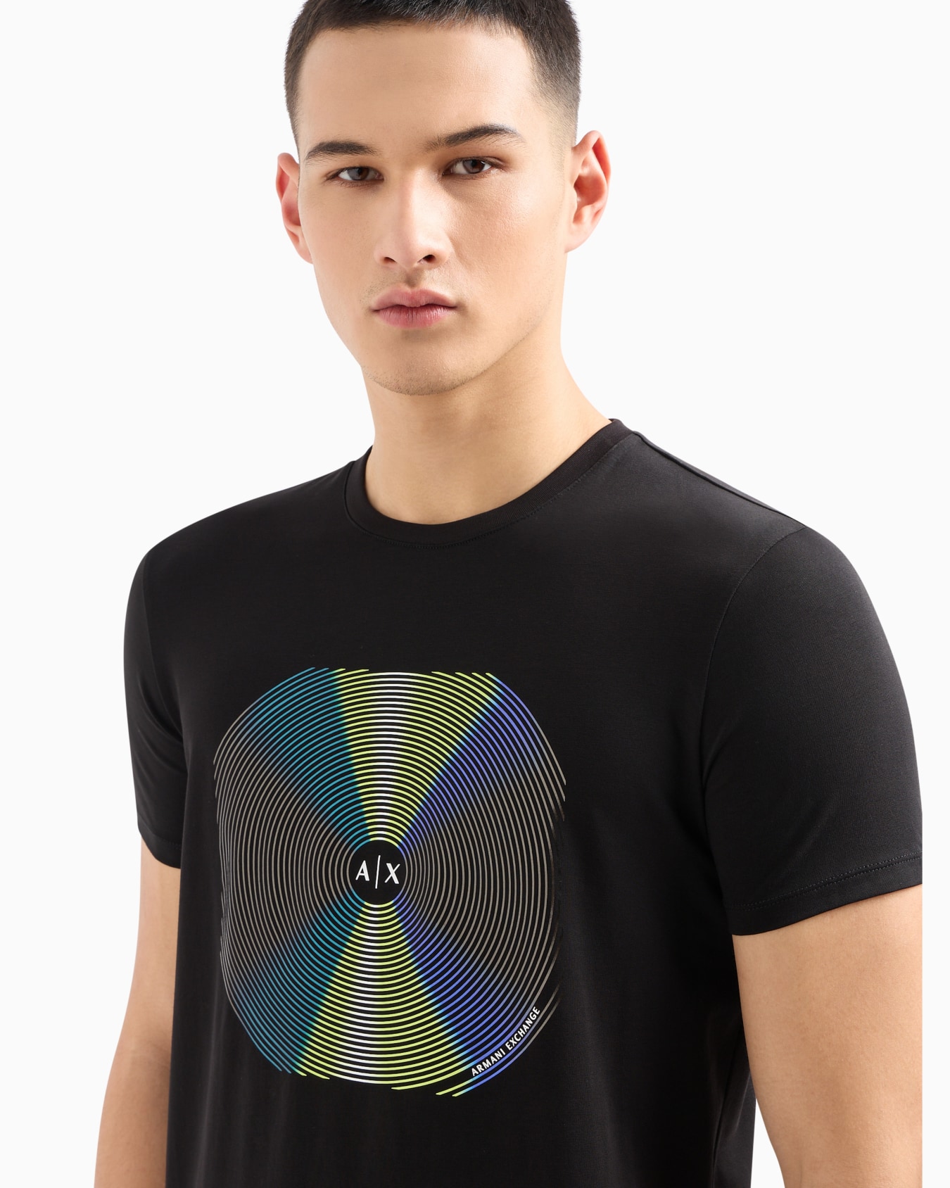 Slim fit T-shirt in stretch cotton jersey Diapositiva 4