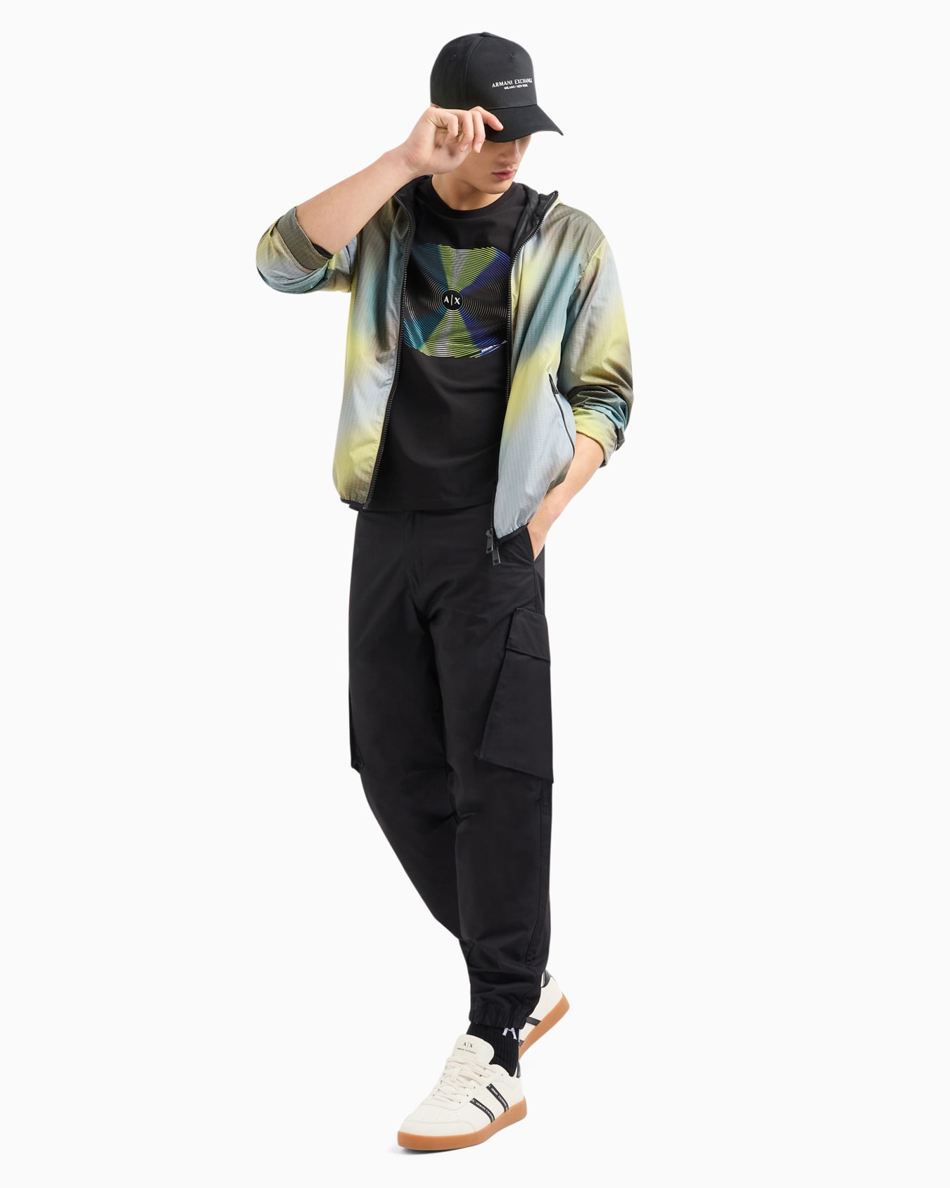 Slim fit T-shirt in stretch cotton jersey Diapositiva 3