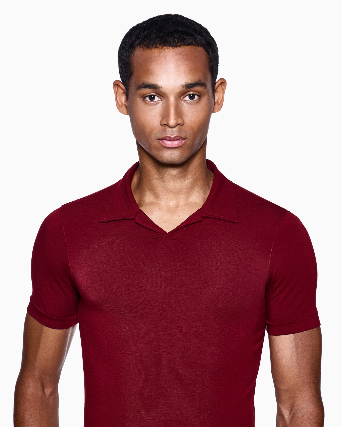 ASV stretch viscose jersey short-sleeved polo shirt Slide 4